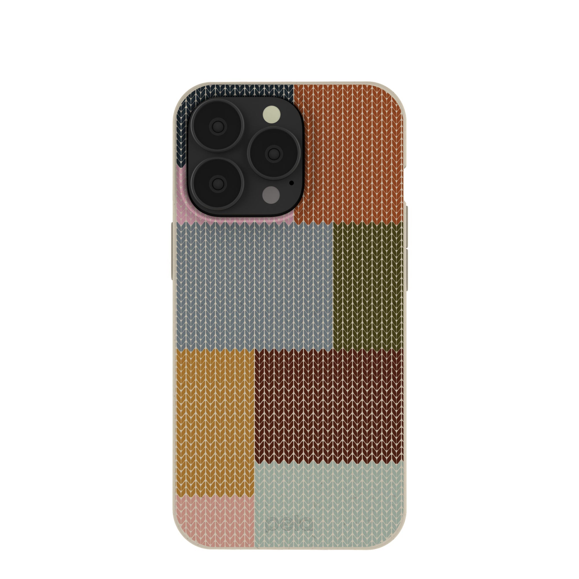 London Fog Knitted Patchwork iPhone 13 Pro Case Refurbished - Pela Case refurbished available on Cerqular