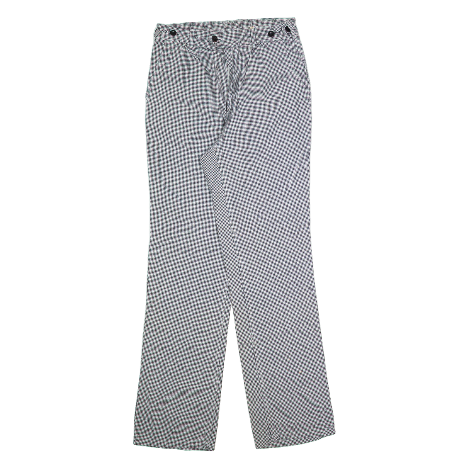 Houndstooth Womens Trousers Black Regular Straight W28 L33 Refurbished - N/A refurbished available on Cerqular
