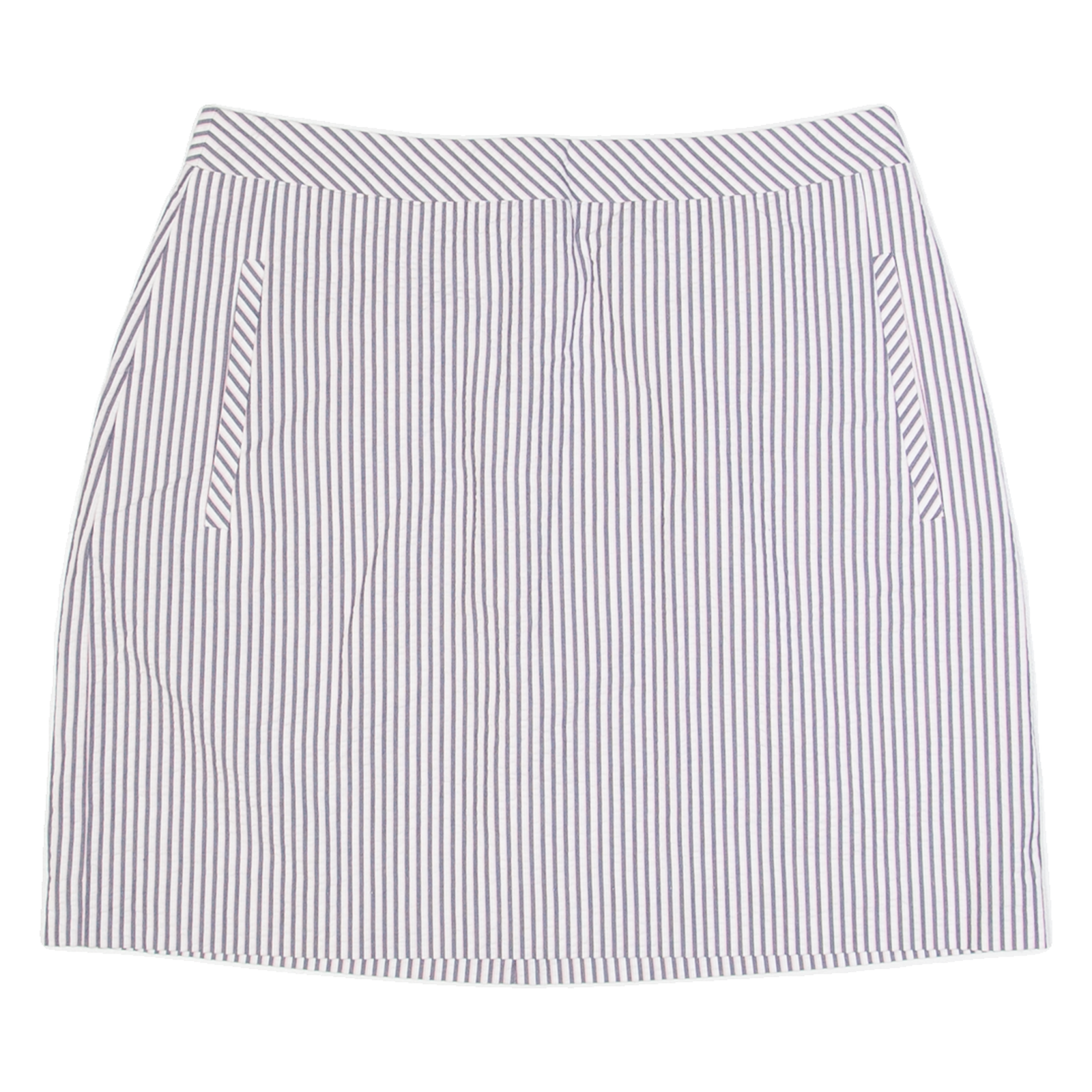 JACK WILLS Womens Straight Skirt White Short Striped UK 10 Refurbished - N/A refurbished available on Cerqular