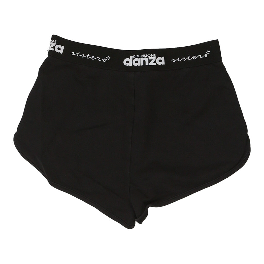 Dimensione Danza Sport Shorts - Small Black Cotton Refurbished - Thrifted (note: this is a term often used to describe second- refurbished available on Cerqular