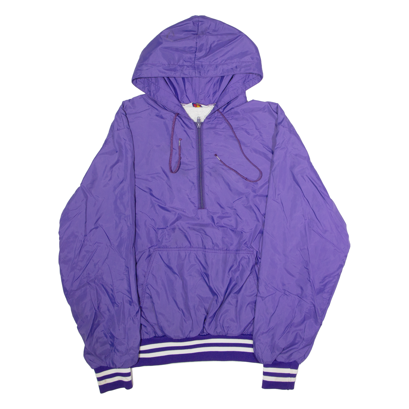 RENNOC County Tennis Mens Pullover Jacket Purple 90s USA Hooded L Refurbished - N/A refurbished available on Cerqular