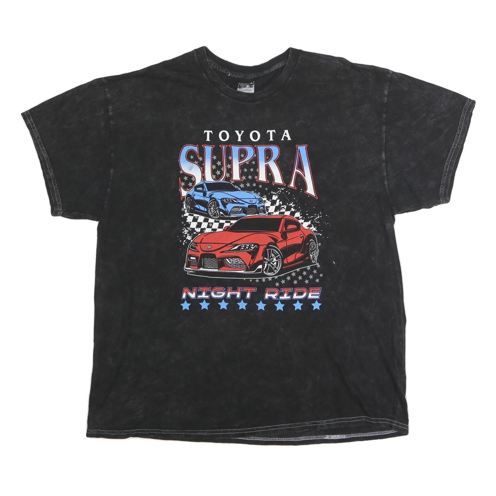 Buy TOYOTA Mens Black Cotton Supra Graphic T-Shirt XL Short Sleeve Crew Neck Night Refurbished - $23.39 TOYOTA Mens Black Cotton Supra Graphic T-Shirt XL Short Sleeve Crew Neck Night Refurbished - N/A refurbished available on Cerqular