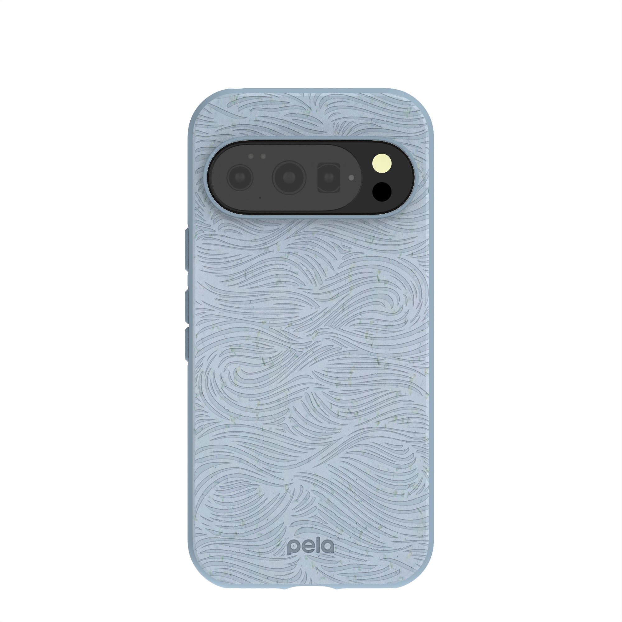 Powder Blue Ebb and Flow Google Pixel 10/10 Pro Case Refurbished - Pela Case refurbished available on Cerqular