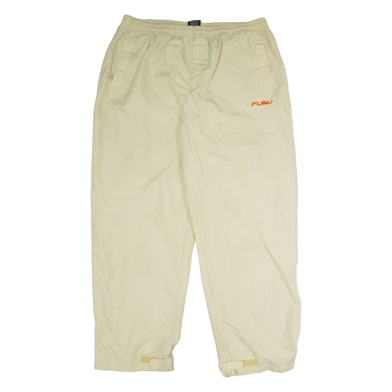 FUBU Mens Track Pants Beige Wide-Leg 2XL W40 L32 Refurbished - N/A refurbished available on Cerqular