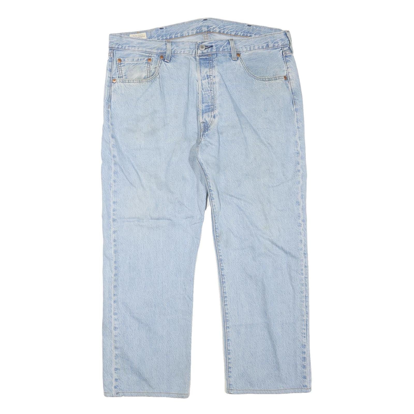 LEVI'S 501 Womens Regular Jeans Denim Light W38 L27 Classic Button Cotton Blend Refurbished - N/A refurbished available on Cerqular