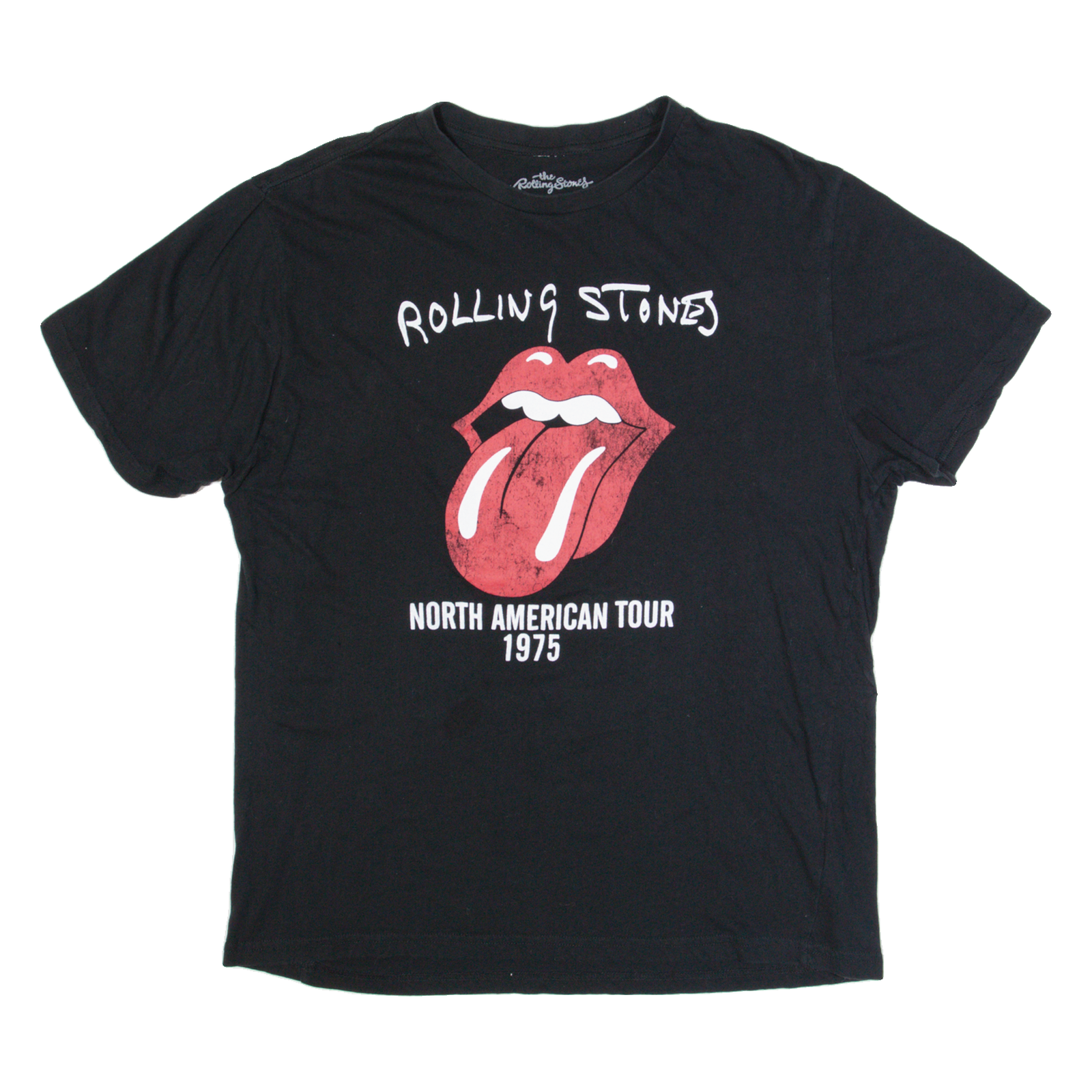 THE ROLLING STONES North America Tour Mens Band T-Shirt Black XL Refurbished - N/A refurbished available on Cerqular