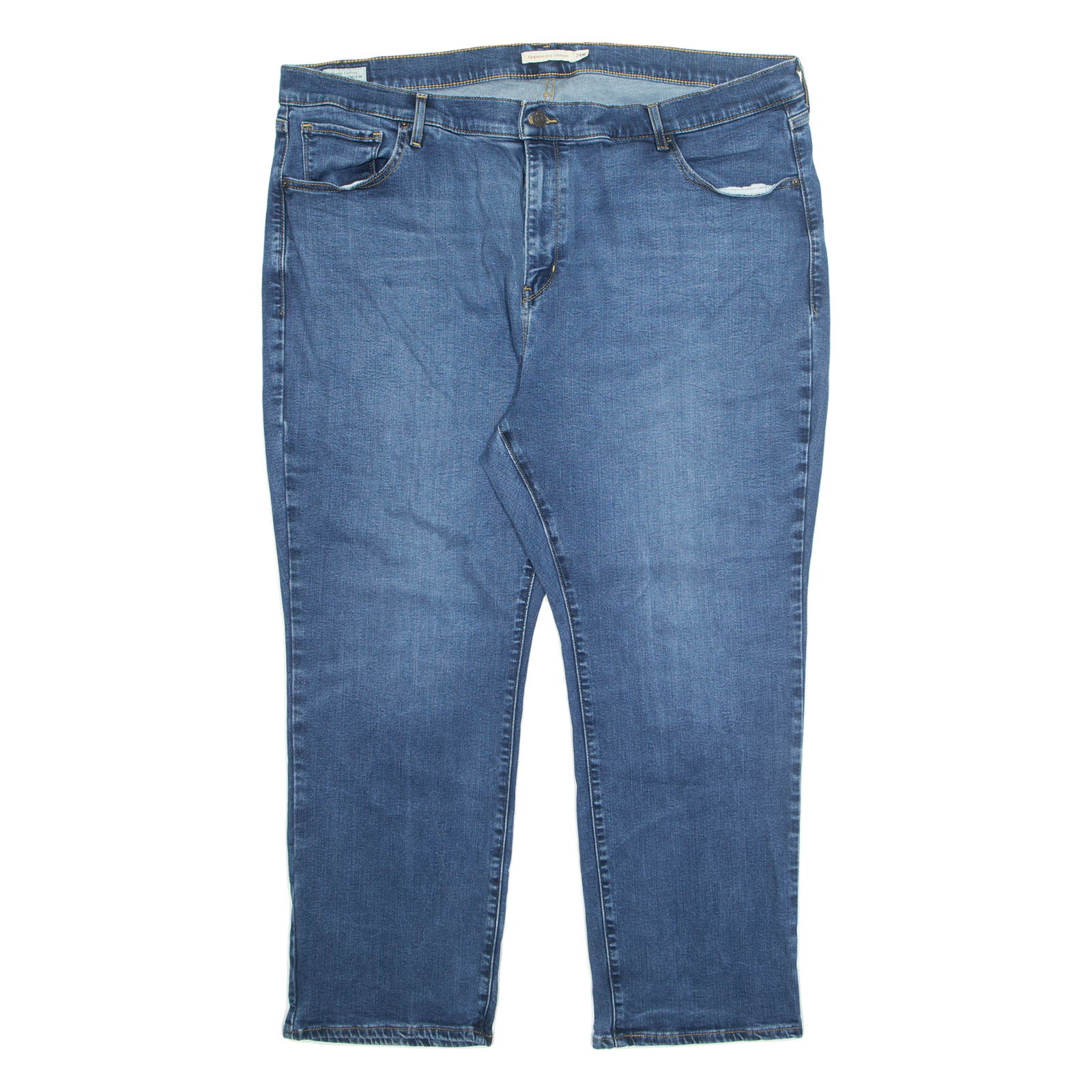 LEVI'S Womens Jeans Blue Relaxed Tapered Stone Wash W48 L27 Refurbished - N/A refurbished available on Cerqular