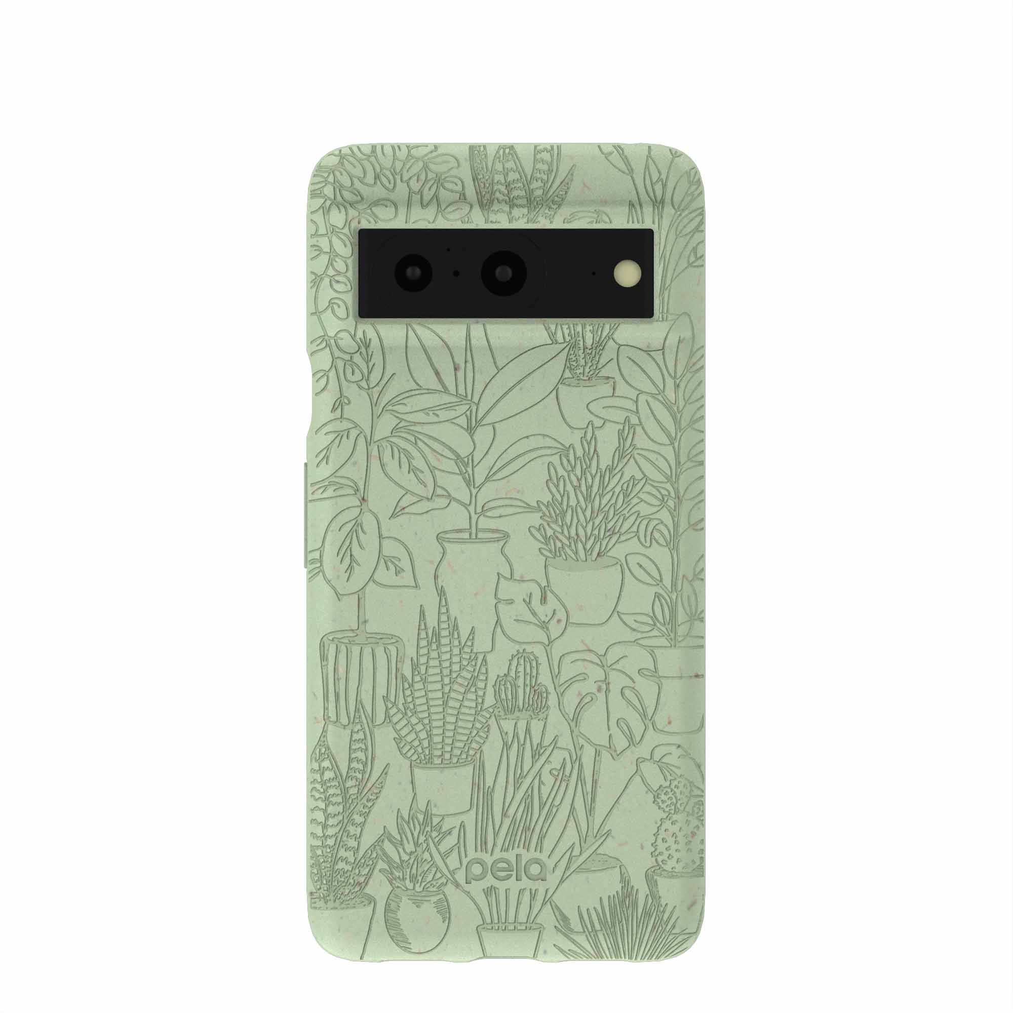 Sage Green Green Oasis Google Pixel 8 Case Refurbished - Pela Case refurbished available on Cerqular