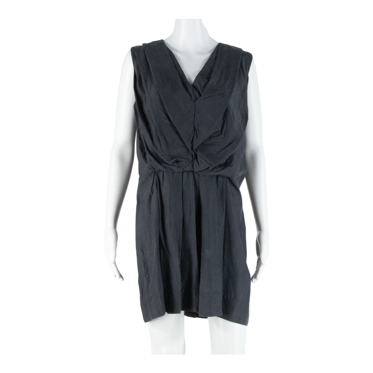 ALL SAINTS Womens Mini Dress Grey Silk Sleeveless Short UK 10 Refurbished - N/A refurbished available on Cerqular