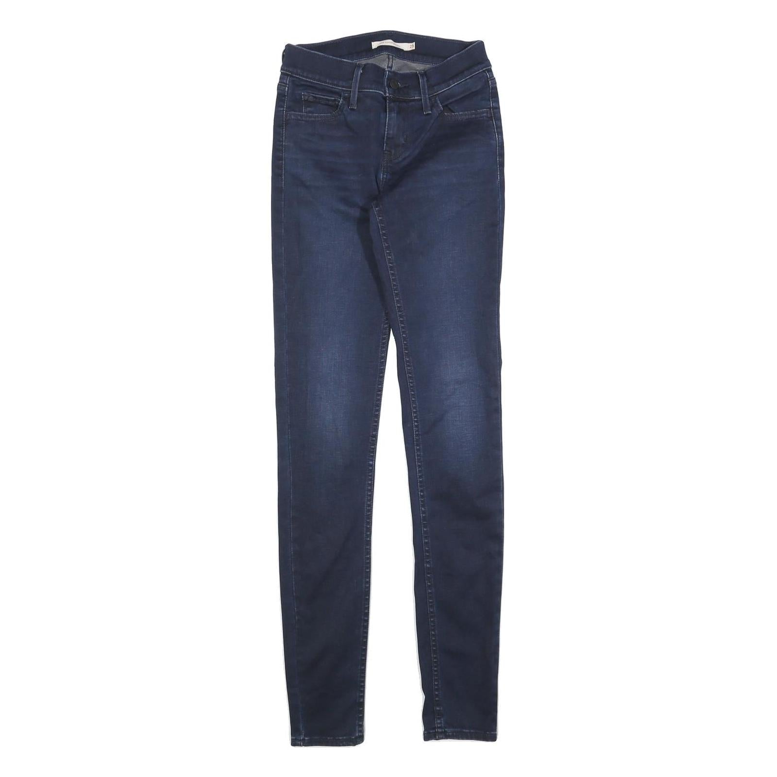 LEVI'S Womens Jeans Blue Slim Skinny Denim Medium W25 L32 Stretch Zip 710 Refurbished - N/A refurbished available on Cerqular