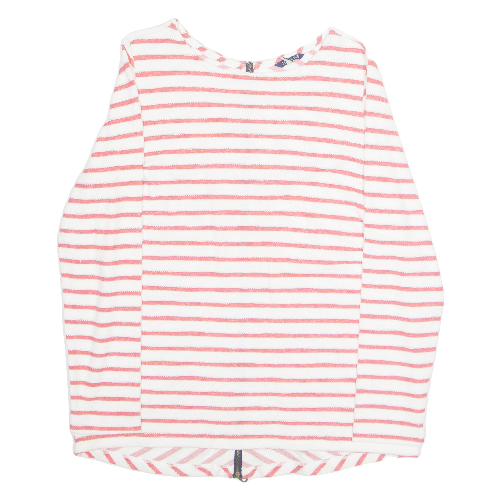 JOULES Womens Printed Top Red Long Sleeve Striped UK 14 Refurbished - N/A refurbished available on Cerqular