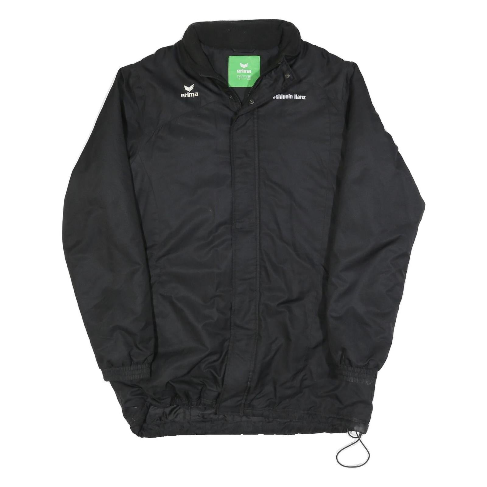 ERIMA Mens Black Sport Jacket L Polyester Blend Plain Zip Casual Lightweight Refurbished - N/A refurbished available on Cerqular