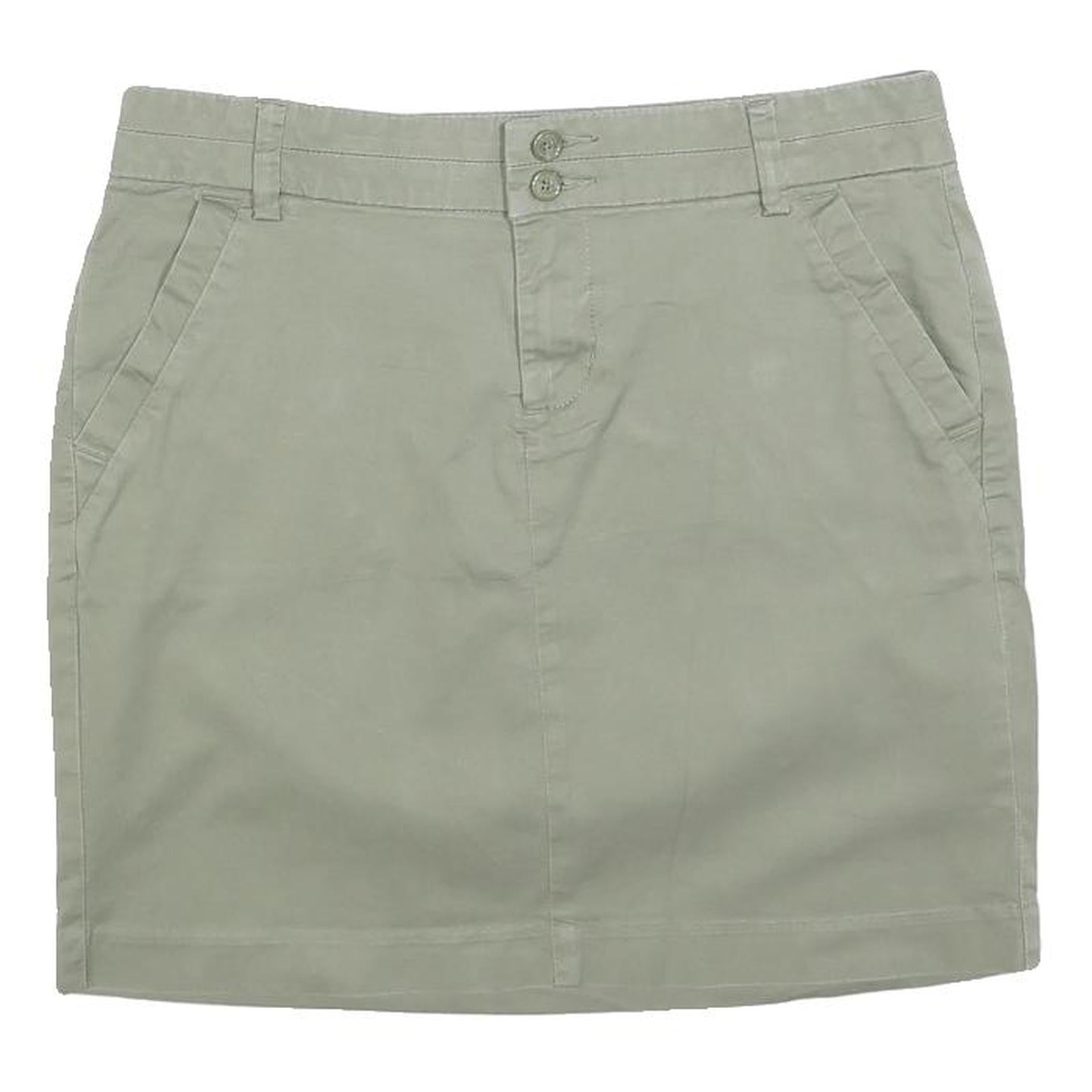TOMMY HILFIGER Womens Beige Cotton Blend Mini Skirt M Casual Lightweight Summer Refurbished - N/A refurbished available on Cerqular