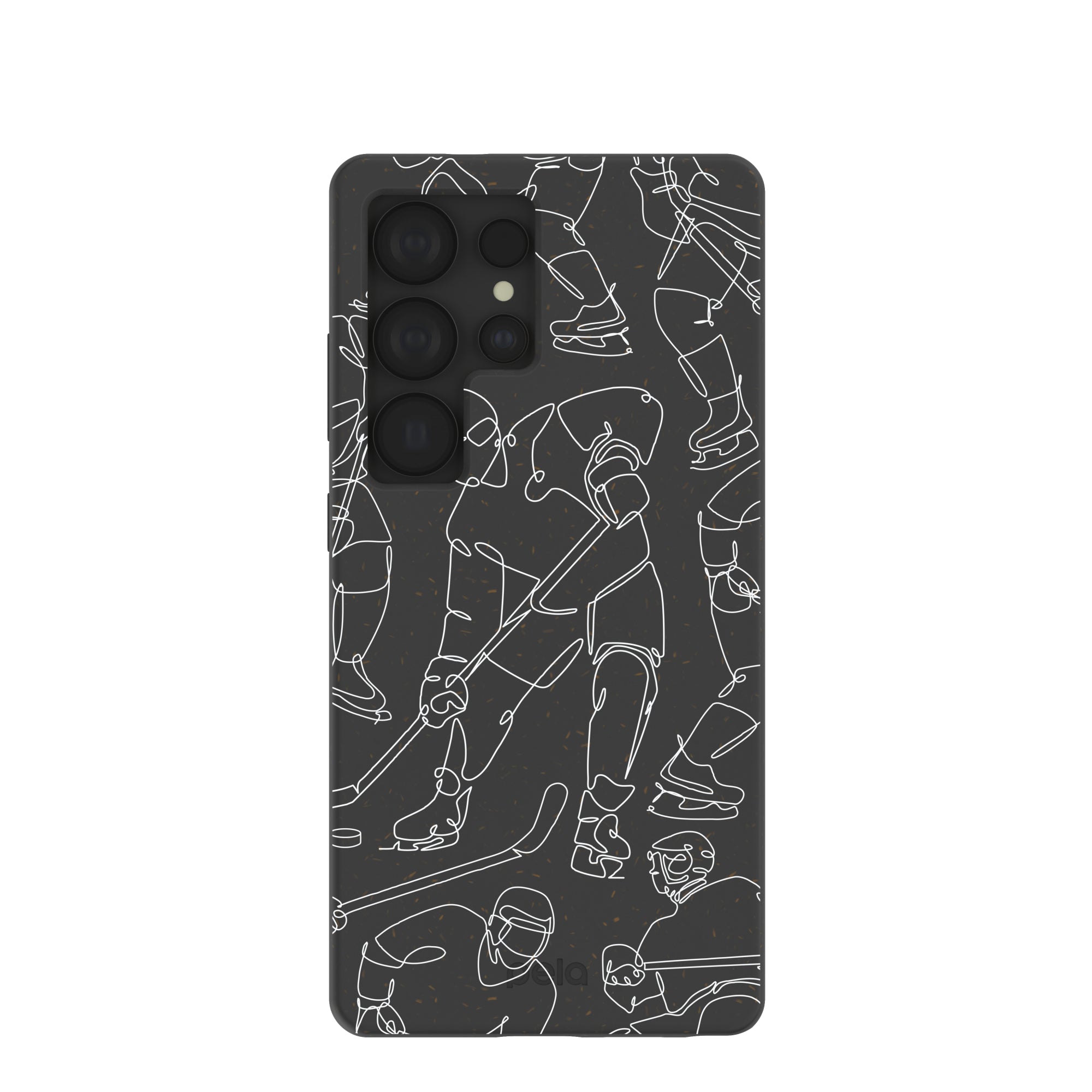 Black Play Sketch Samsung Galaxy S25 Ultra Case Refurbished - Pela Case refurbished available on Cerqular