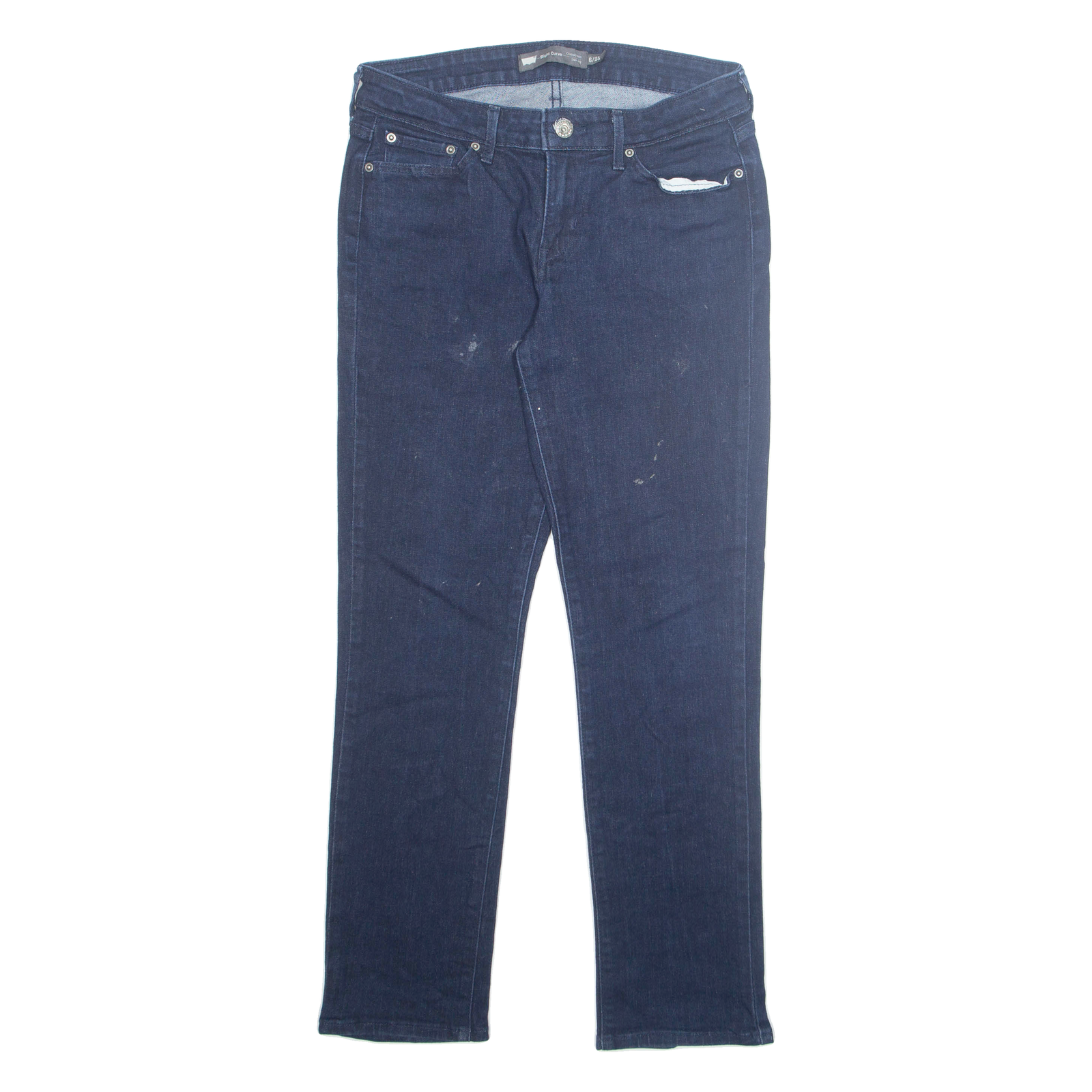 LEVI'S Womens Jeans Blue Regular Tapered W30 L28 Refurbished - N/A refurbished available on Cerqular