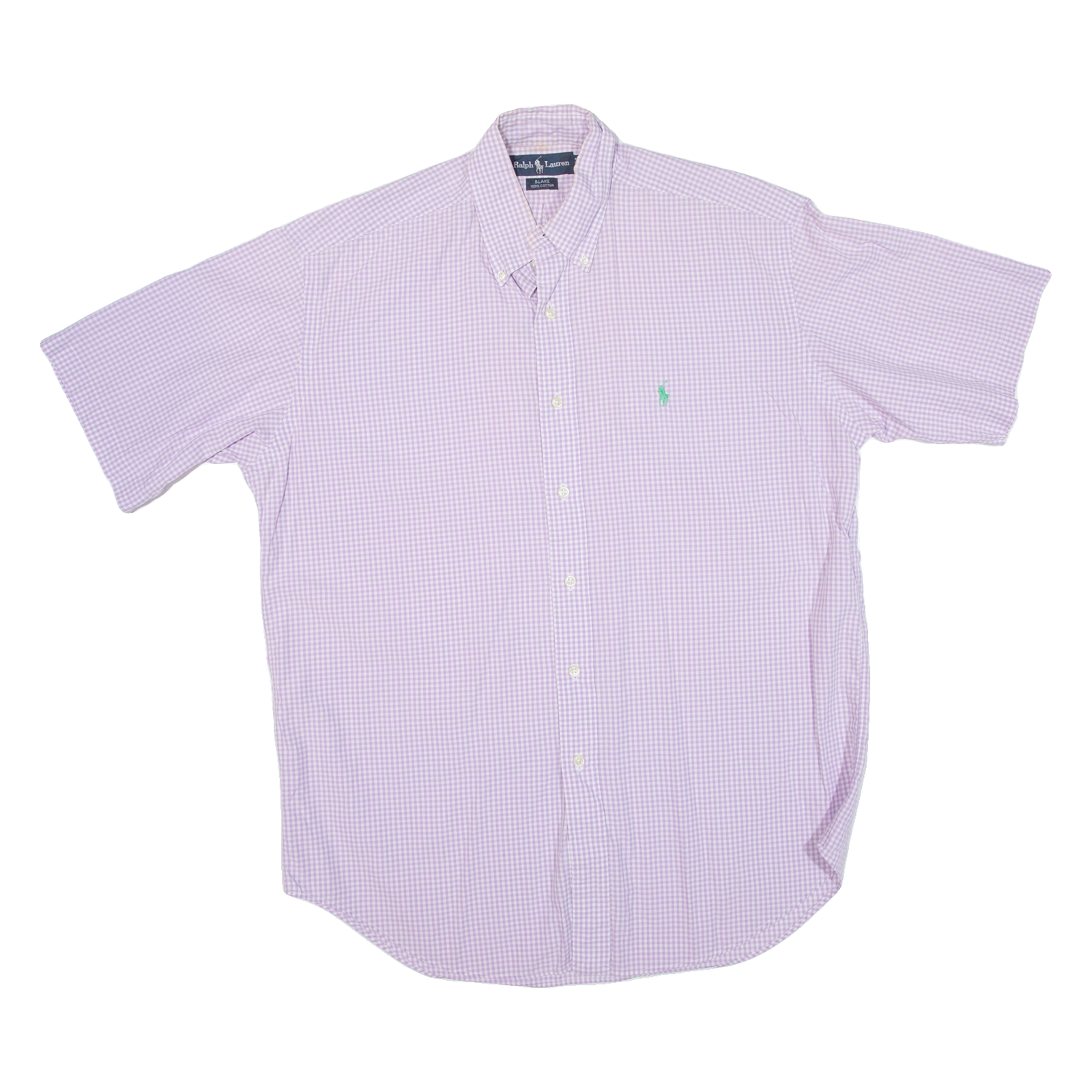 RALPH LAUREN Blake Mens Shirt Purple Check M Refurbished - N/A refurbished available on Cerqular