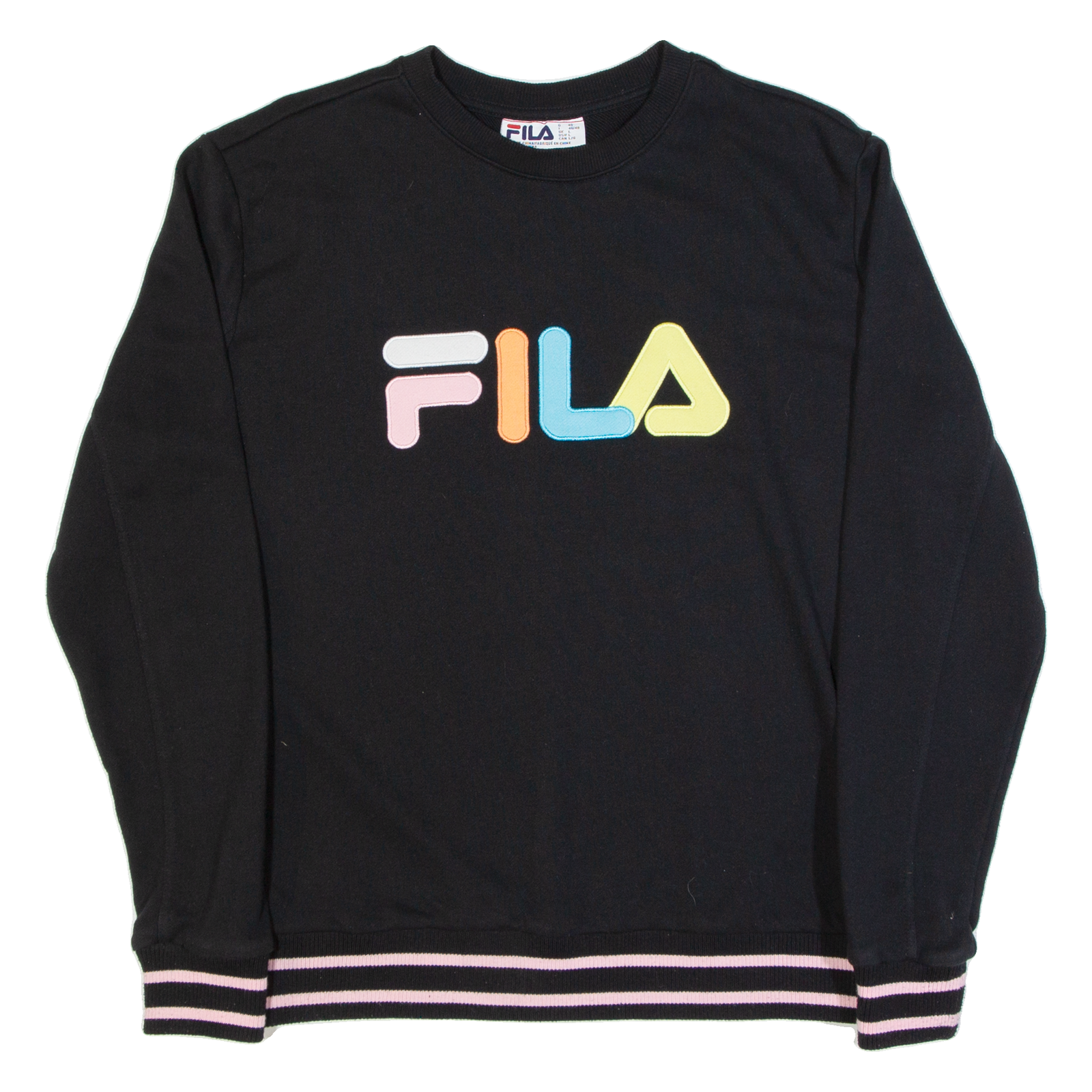 FILA Womens Sweatshirt Black L Refurbished - N/A refurbished available on Cerqular
