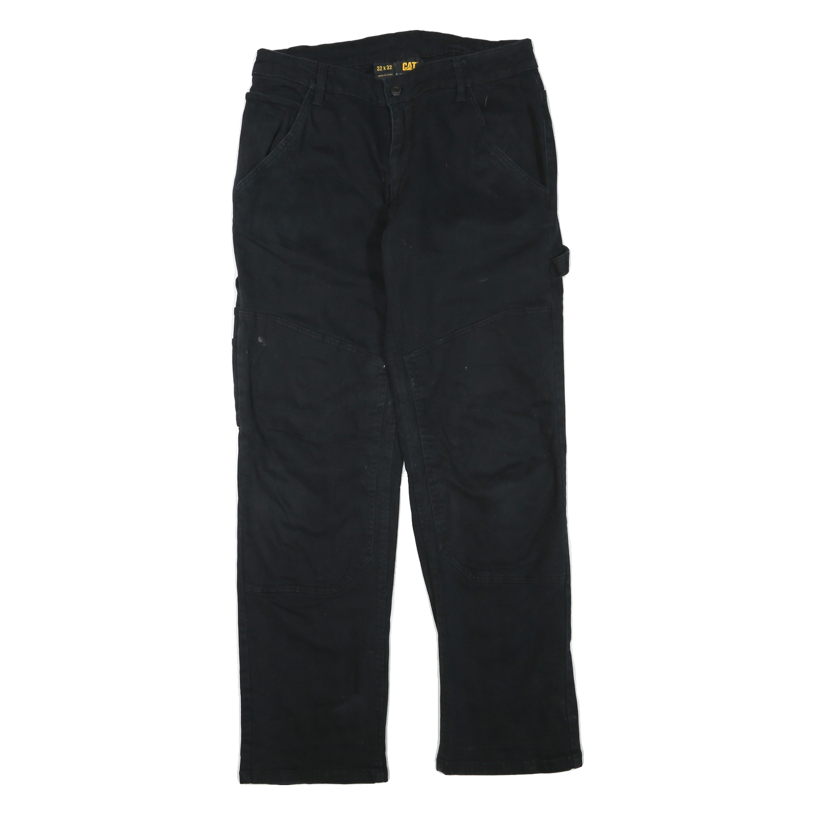 Buy CAT Mens Cotton Blend Black Regular Leg Trousers W32 L32 Workwear Zip Closure Refurbished - $36.39 CAT Mens Cotton Blend Black Regular Leg Trousers W32 L32 Workwear Zip Closure Refurbished - N/A refurbished available on Cerqular