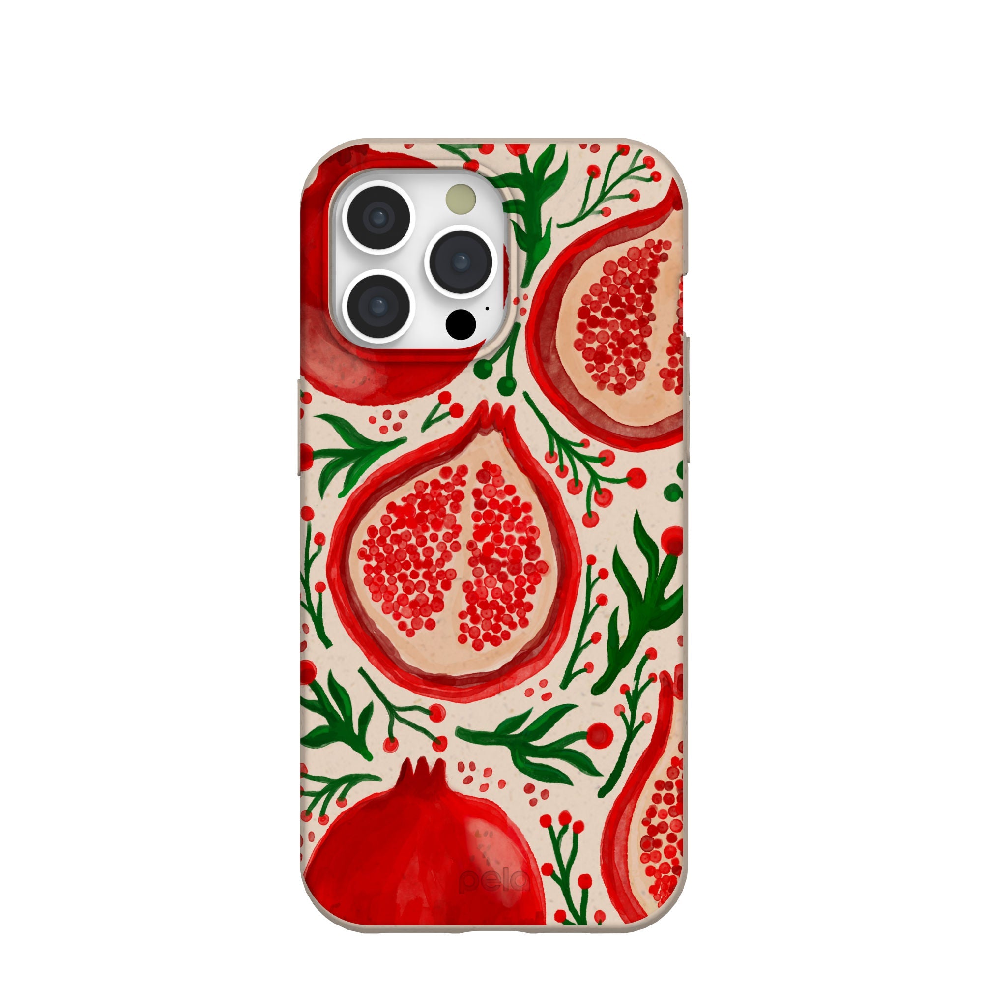 Seashell Pomegranate Cheer iPhone 15 Pro Max Case Refurbished - Pela Case refurbished available on Cerqular