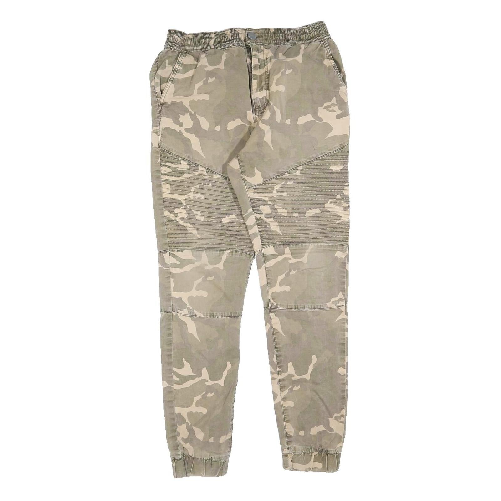 FSBN Mens Slim Camouflage Cotton Blend Trousers W28 L29 Zip Side Pockets Refurbished - N/A refurbished available on Cerqular
