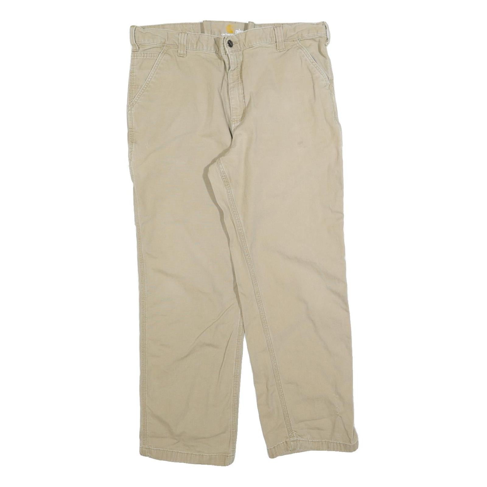 Buy CARHARTT Mens Relaxed Beige Cotton Blend Zip Trousers W34 L30 Casual Workwear Refurbished - $57.19 CARHARTT Mens Relaxed Beige Cotton Blend Zip Trousers W34 L30 Casual Workwear Refurbished - N/A refurbished available on Cerqular