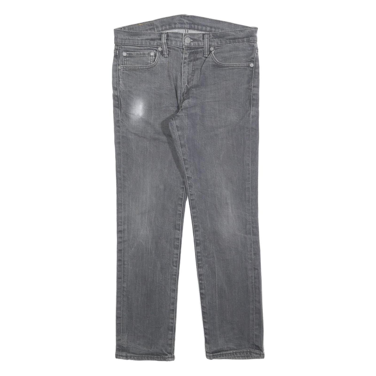 LEVI'S 511 Slim Mens Jeans Grey Slim Skinny Denim Medium W32 L27 Zip Refurbished - N/A refurbished available on Cerqular