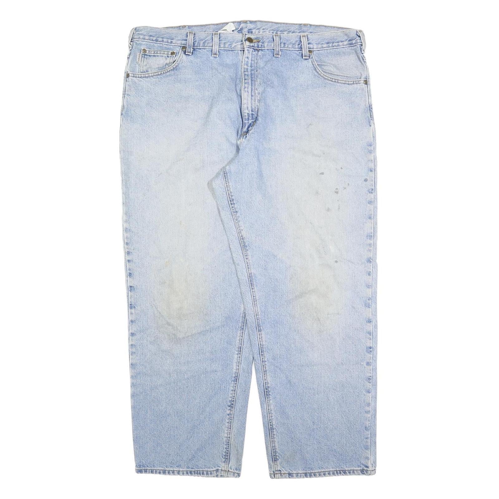 CARHARTT Mens Jeans Blue Loose Straight Denim Medium W46 L32 Workwear Refurbished - N/A refurbished available on Cerqular