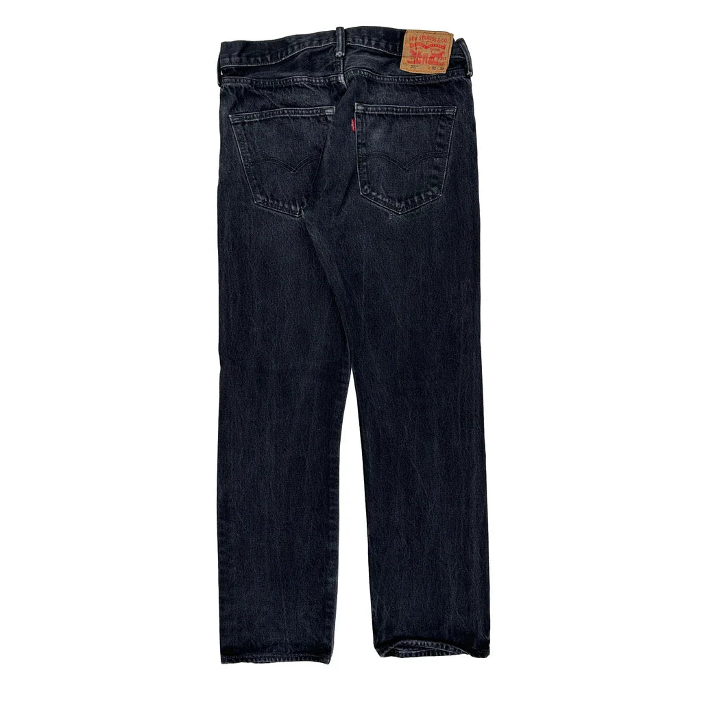 501 Levis Jeans - 32W 30L Dark Wash Denim Refurbished - Thrifted (note: this is a term often used to describe second- refurbished available on Cerqular