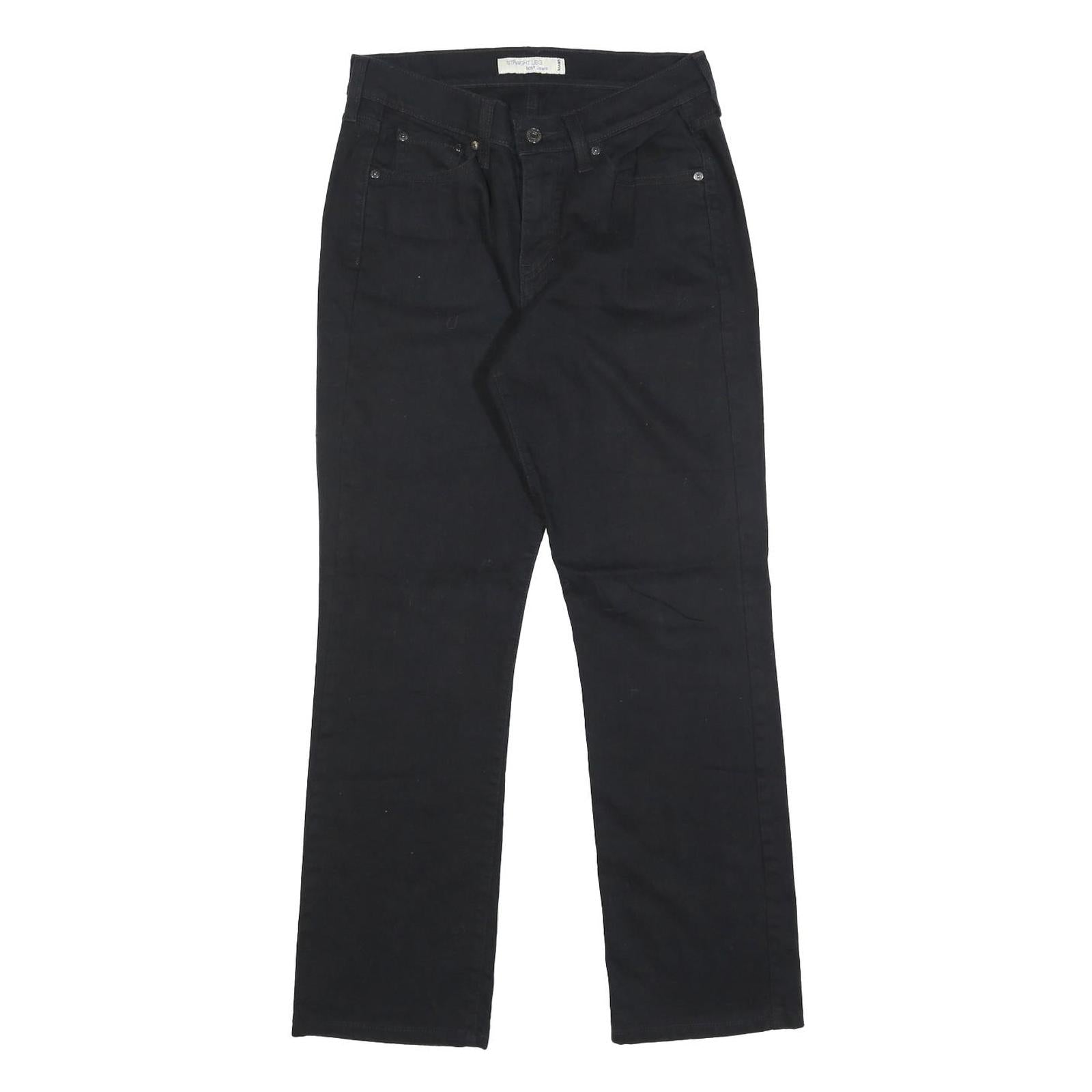 LEVI'S 505 Womens Black Regular Straight Denim Medium W26 L28 Cotton Blend Zip Refurbished - N/A refurbished available on Cerqular