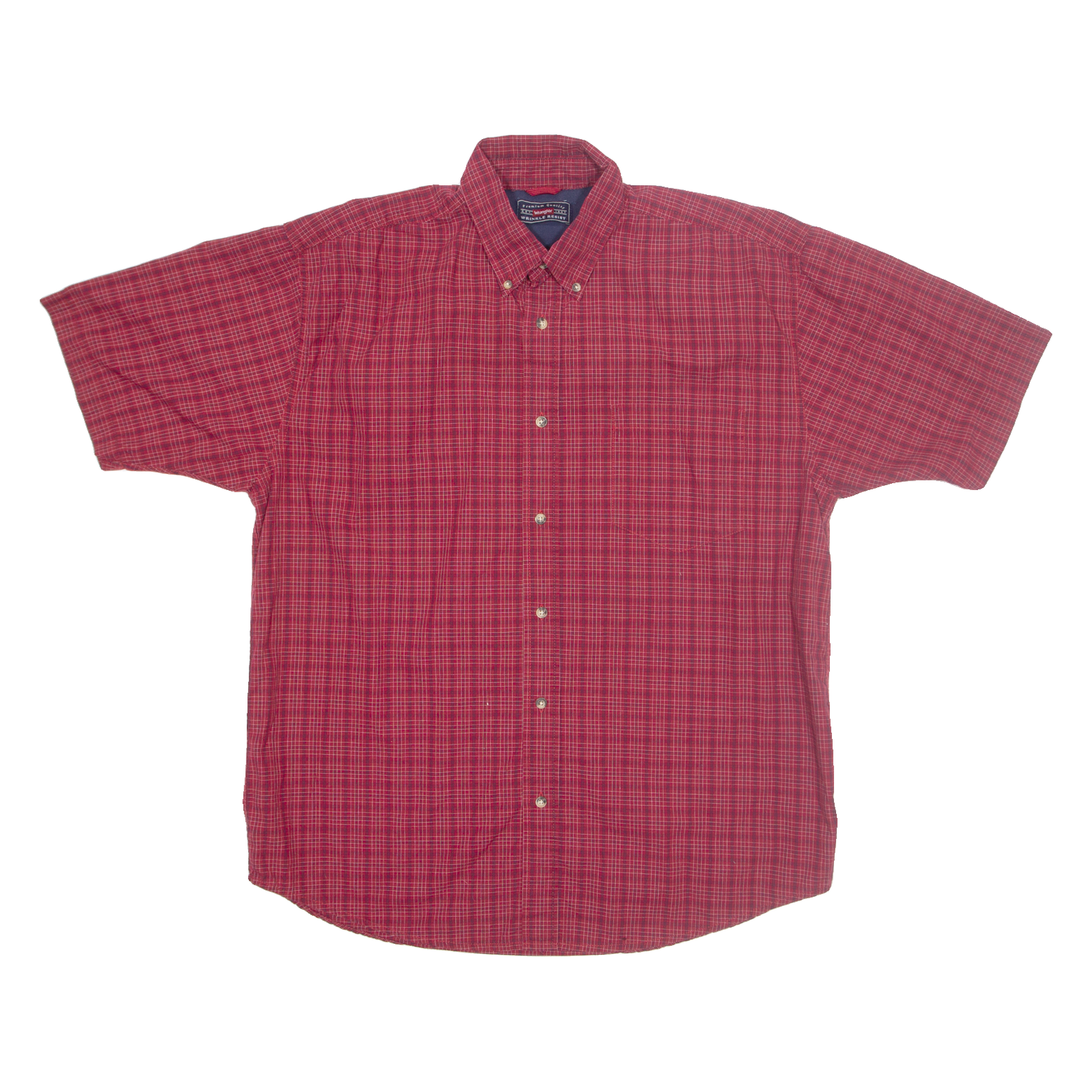 WRANGLER Mens Shirt Red Check L Refurbished - N/A refurbished available on Cerqular
