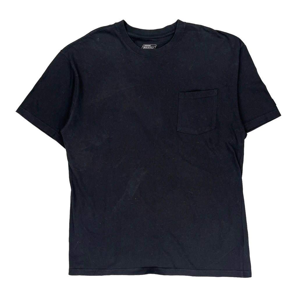 Dickies T-Shirt - XL Black Cotton Refurbished - Thrifted (note: this is a term often used to describe second- refurbished available on Cerqular