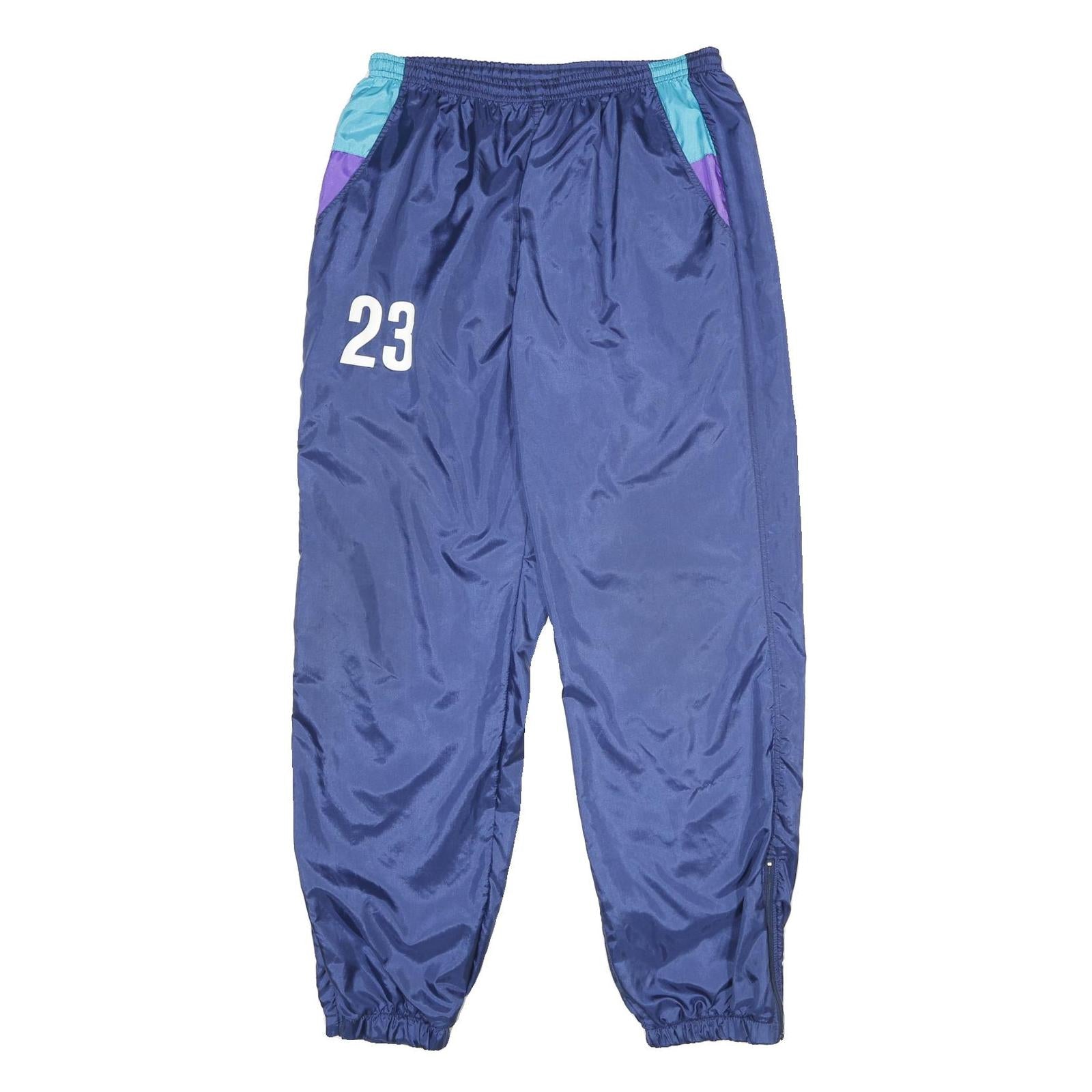 GUFFINI Mens Joggers Blue & Purple Regular Tapered XL W30 L32 Sports Number 23 Refurbished - N/A refurbished available on Cerqular