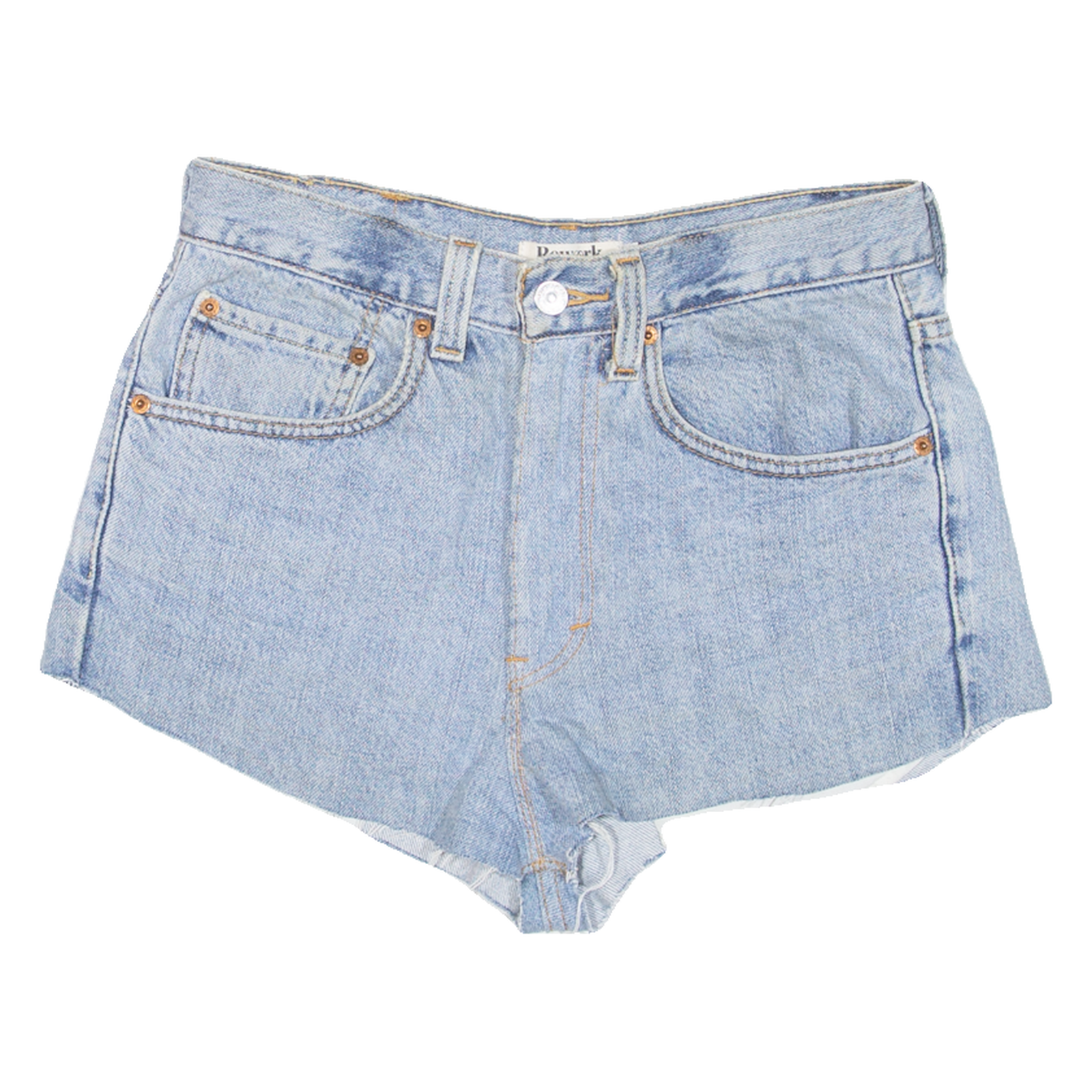 LEVI'S Rework Womens Denim Shorts Blue S W28 Refurbished - N/A refurbished available on Cerqular