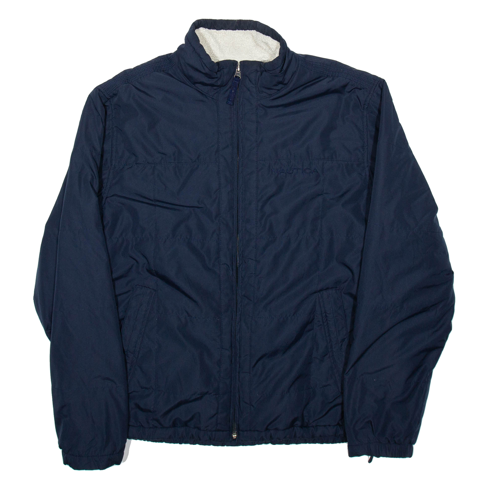 Buy NAUTICA Sherpa Lined Womens Puffer Coat Blue M Refurbished - $42.89 NAUTICA Sherpa Lined Womens Puffer Coat Blue M Refurbished - N/A refurbished available on Cerqular