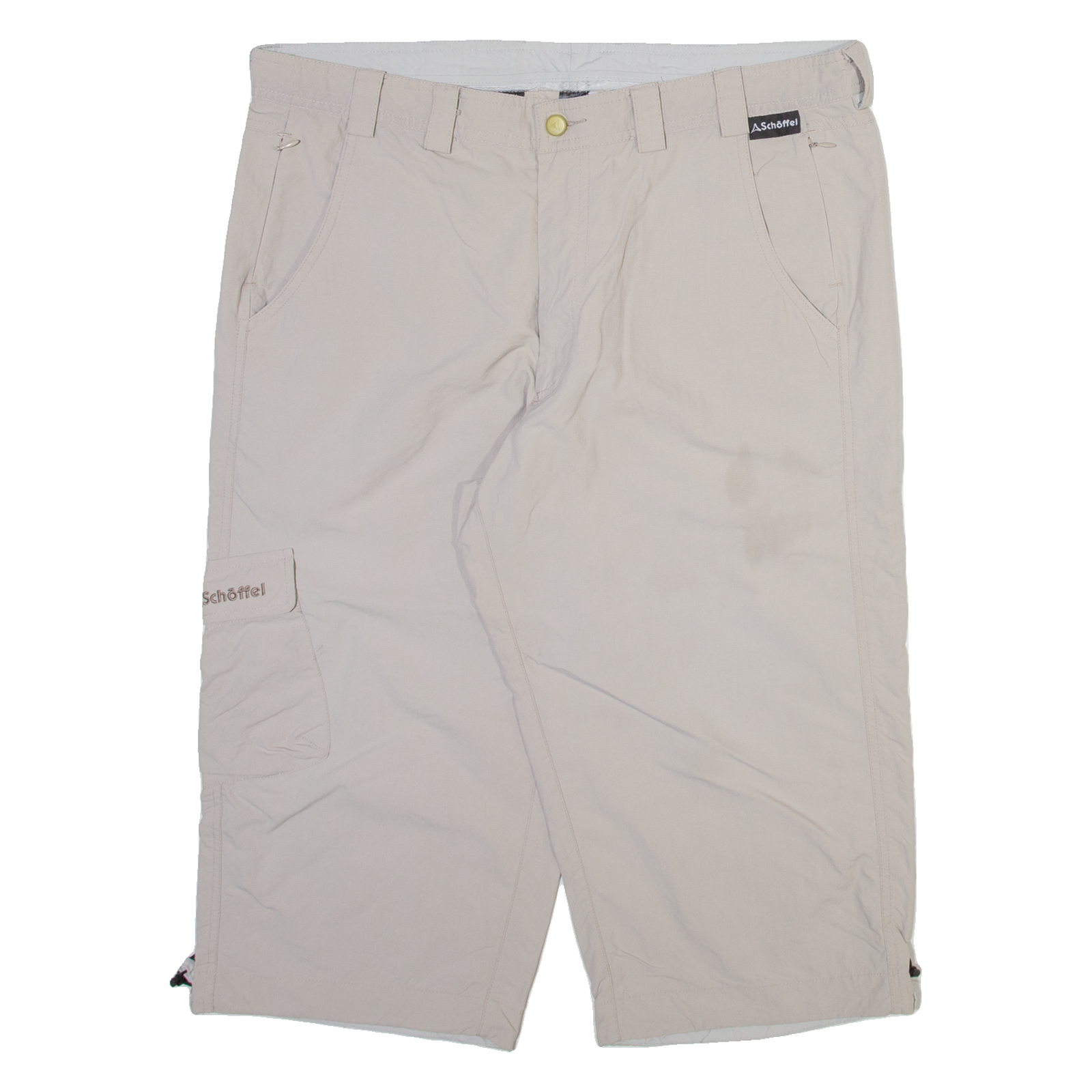 SCHOFFEL Womens Casual Shorts Beige Relaxed L W34 Refurbished - N/A refurbished available on Cerqular