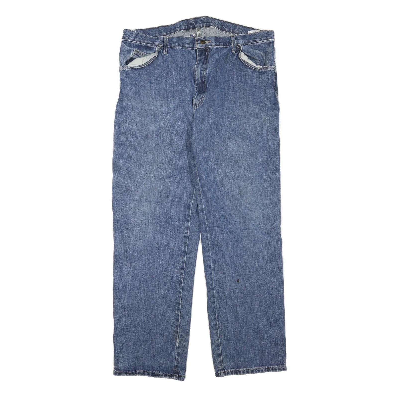 DICKIES Womens Jeans Blue Regular Straight Denim Medium W38 L32 Workwear Style Refurbished - N/A refurbished available on Cerqular