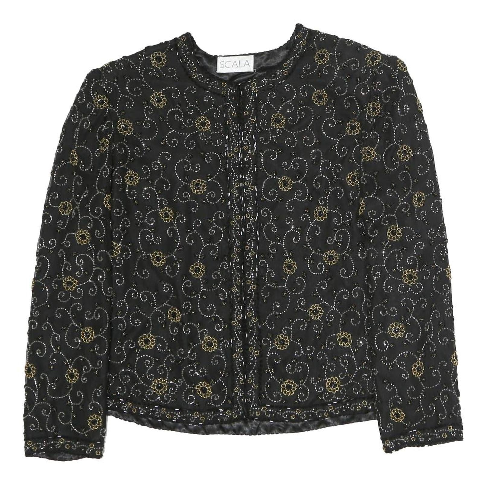 Buy SCALA Womens Black Printed Blouse Long Sleeve Round Neck L Elegant Top Refurbished - $18.19 SCALA Womens Black Printed Blouse Long Sleeve Round Neck L Elegant Top Refurbished - N/A refurbished available on Cerqular