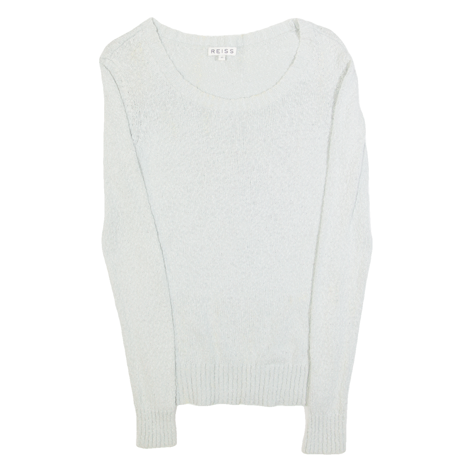 REISS Womens Jumper Blue Tight Knit XS Refurbished - N/A refurbished available on Cerqular