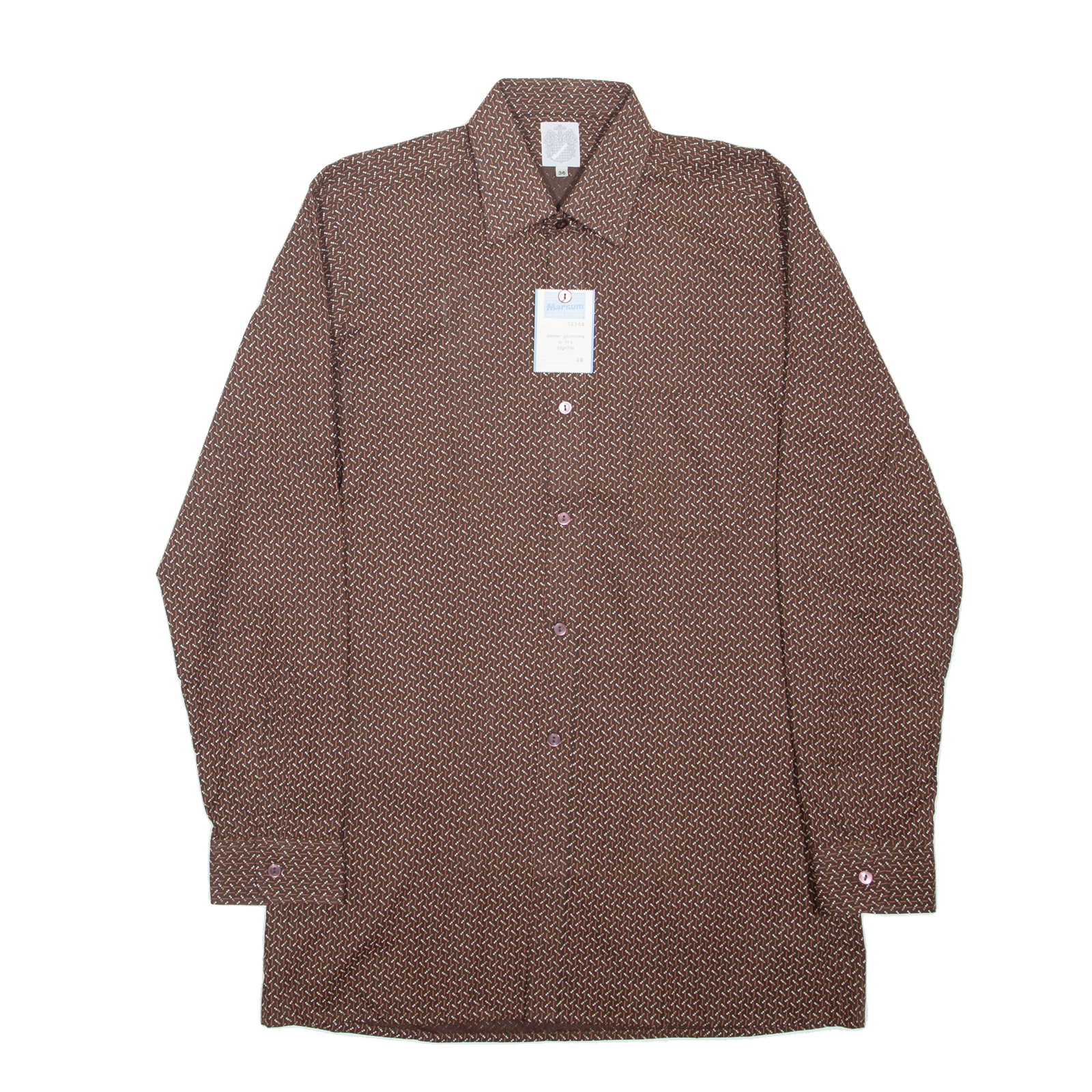 MARSUM Womens Plain Shirt Brown Long Sleeve S Refurbished - N/A refurbished available on Cerqular