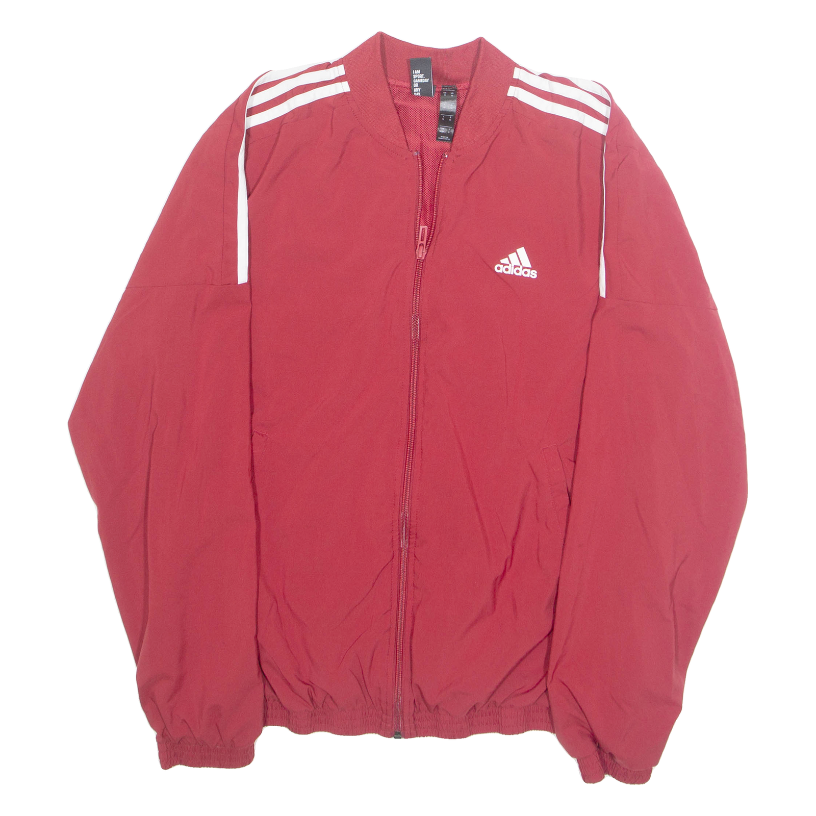 ADIDAS Mesh Lined Mens Track Jacket Red M Refurbished - N/A refurbished available on Cerqular