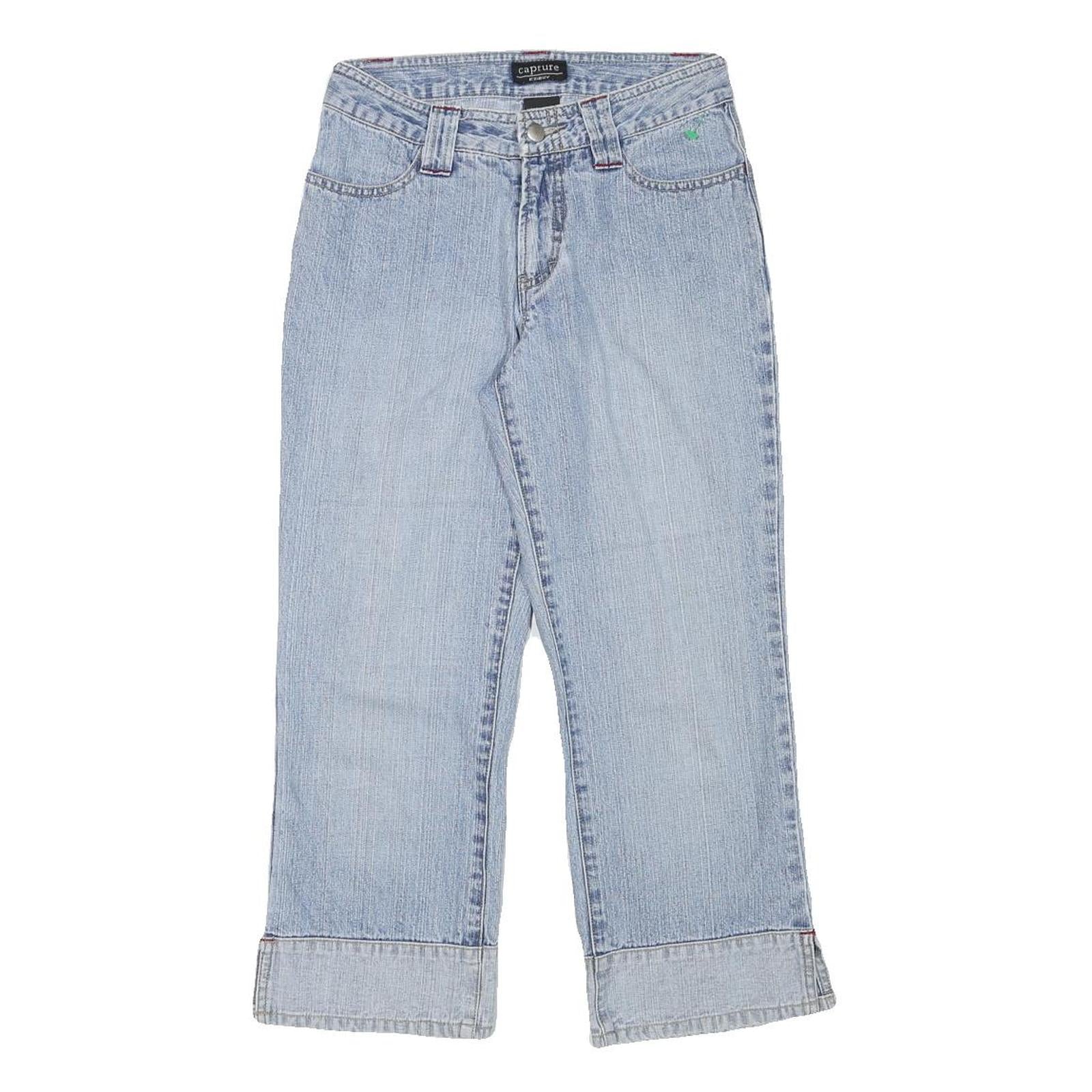 Buy CAPTURE Womens Denim Blue Casual Crop Shorts S W26 Relaxed Fit Cotton Blend Refurbished - $18.19 CAPTURE Womens Denim Blue Casual Crop Shorts S W26 Relaxed Fit Cotton Blend Refurbished - N/A refurbished available on Cerqular