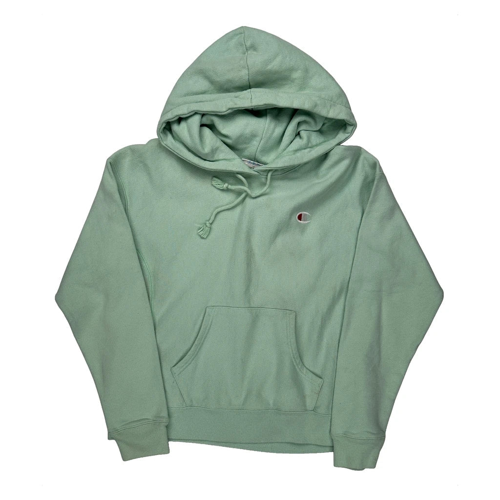 Buy Reverse Weave Champion Hoodie - Small Green Cotton Refurbished - $53.59 Reverse Weave Champion Hoodie - Small Green Cotton Refurbished - Thrifted (note: this is a term often used to describe second- refurbished available on Cerqular