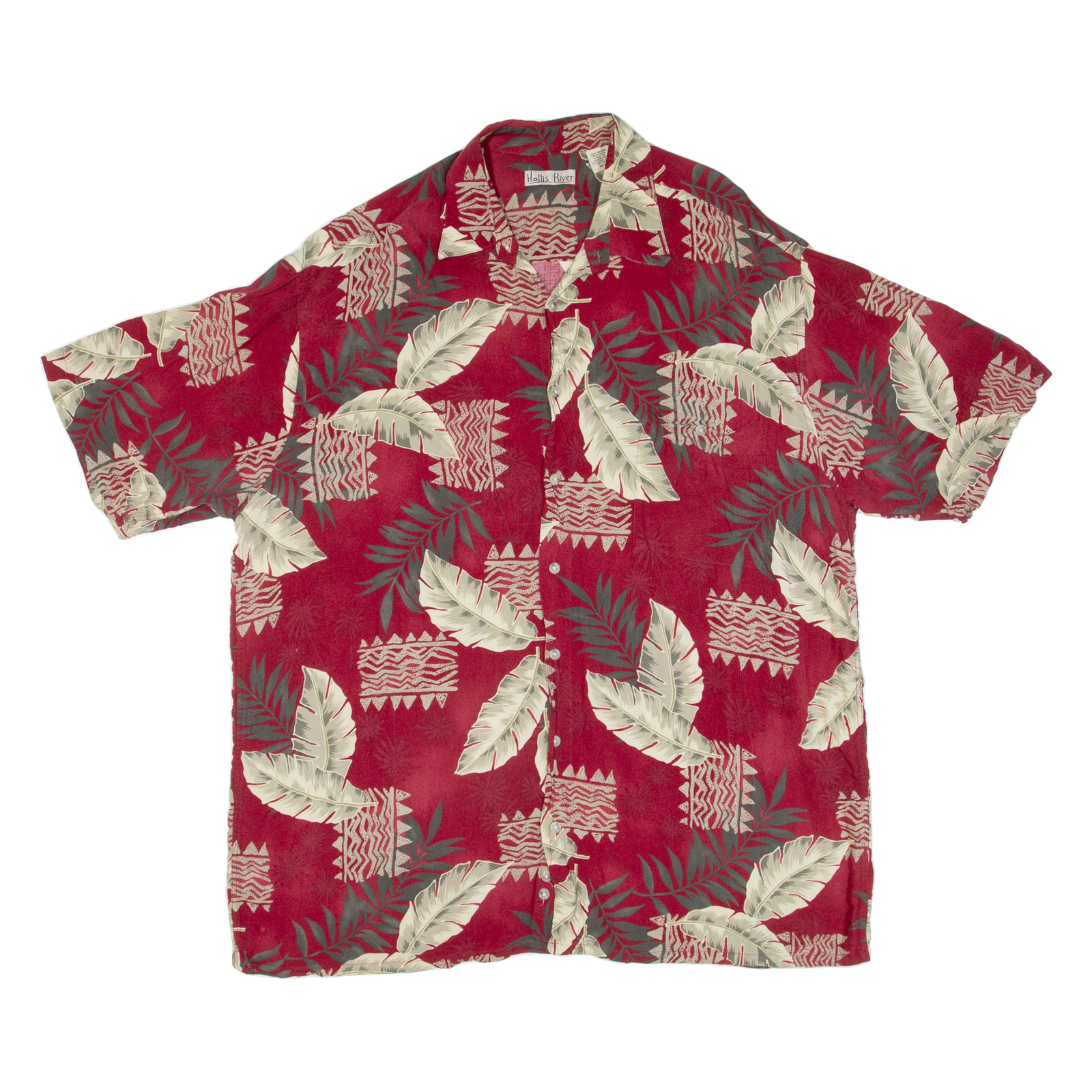 HOLLIS RIVER Tall Mens Hawaiian Shirt Red Floral XL Refurbished - N/A refurbished available on Cerqular