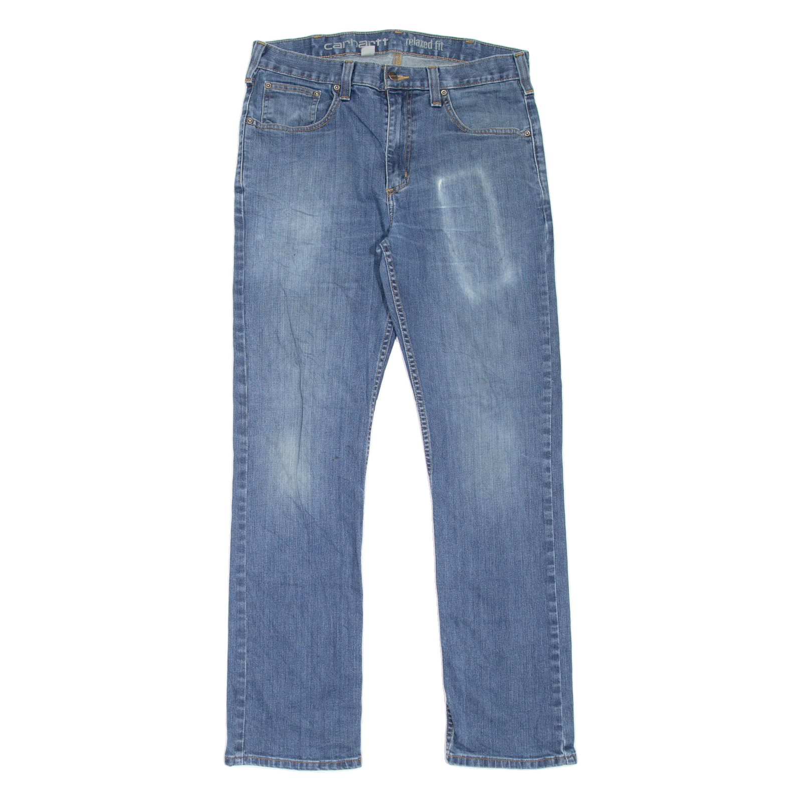 CARHARTT Mens Jeans Blue Relaxed Straight Stone Wash W32 L32 Refurbished - N/A refurbished available on Cerqular