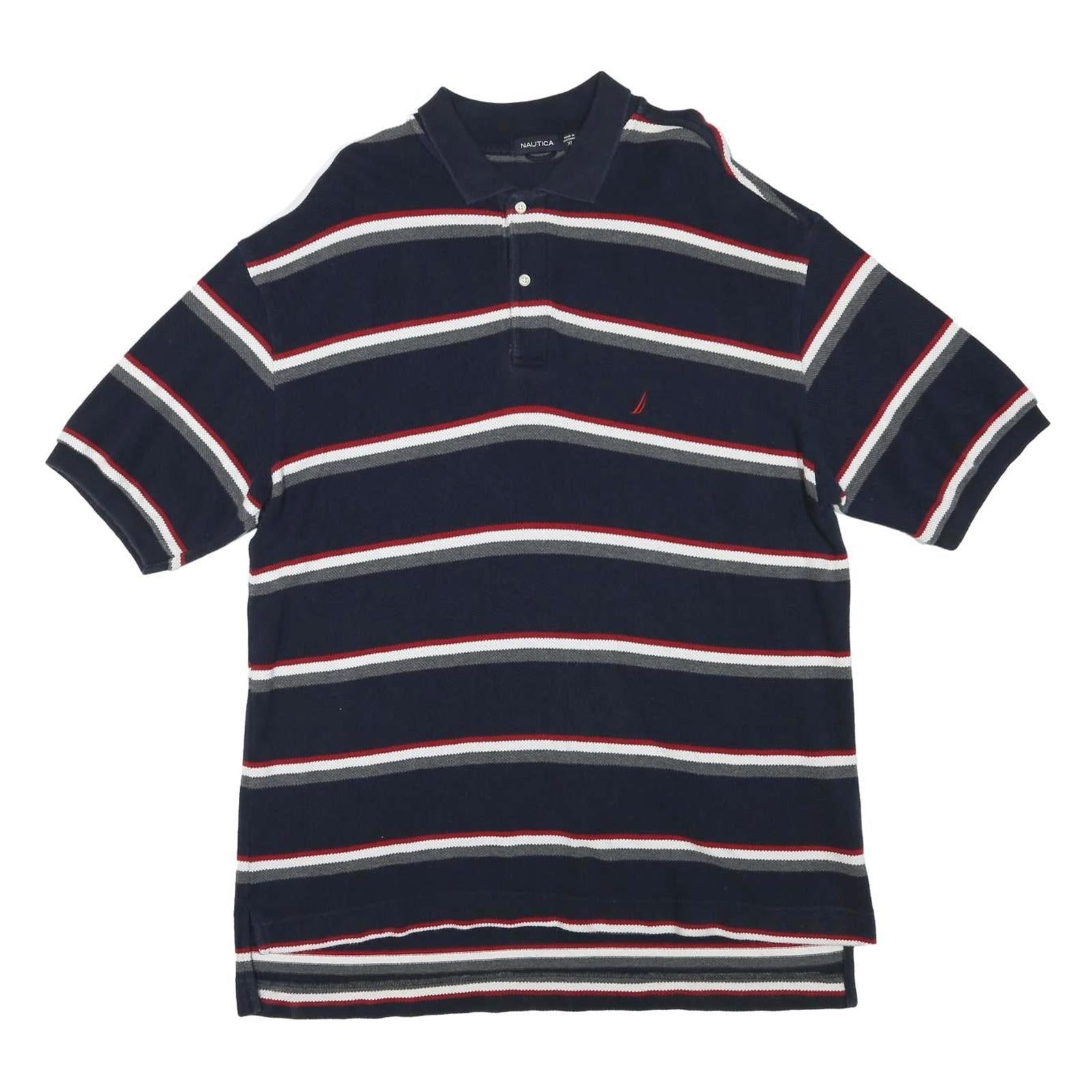 Buy NAUTICA Mens Blue White & Red Striped Short Sleeve Polo Shirt XL Classic Fit Refurbished - $29.89 NAUTICA Mens Blue White & Red Striped Short Sleeve Polo Shirt XL Classic Fit Refurbished - N/A refurbished available on Cerqular