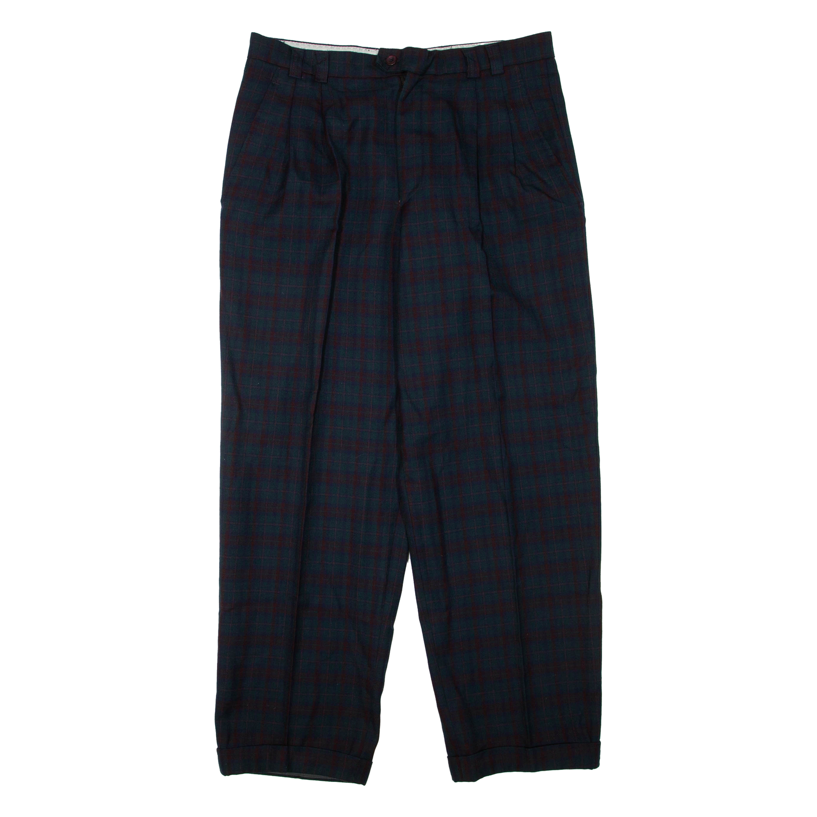 Check Mens Trousers Blue Regular Tapered W32 L29 Refurbished - N/A refurbished available on Cerqular