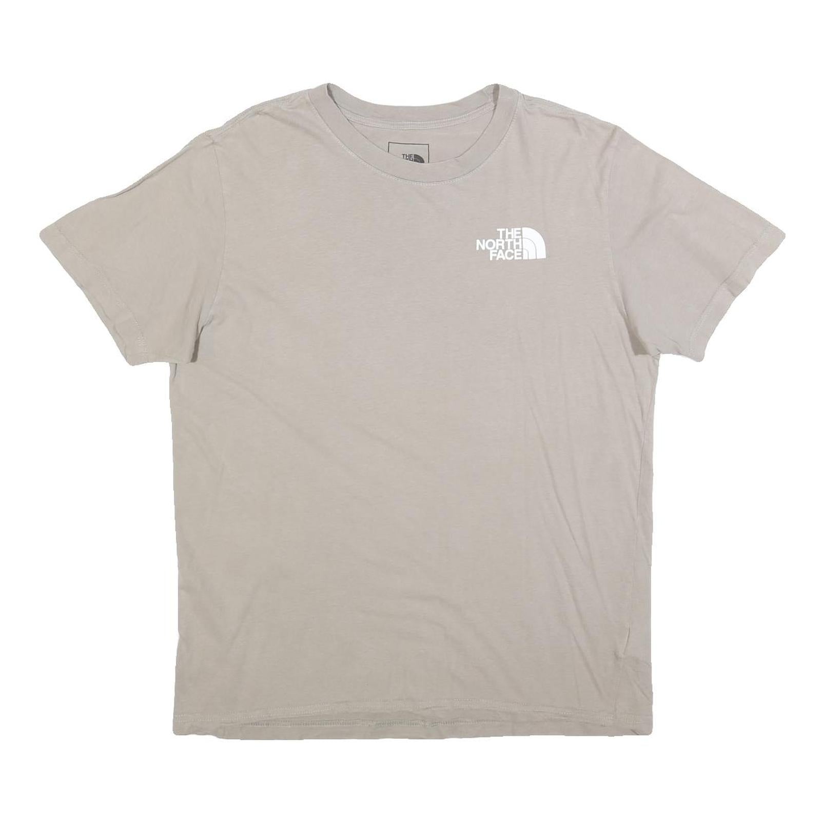 THE NORTH FACE Mens Beige Cotton Blend Graphic T-Shirt L Short Sleeve Crew Neck Refurbished - N/A refurbished available on Cerqular