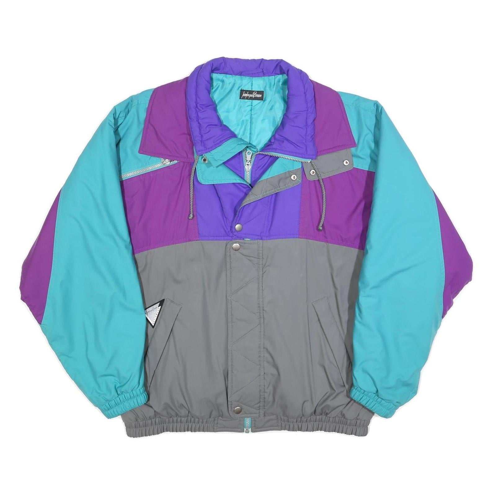 Buy JEAN JACQUES BENSON Mens Purple & Teal Vintage Windbreaker Jacket L Polyester Refurbished - $51.99 JEAN JACQUES BENSON Mens Purple & Teal Vintage Windbreaker Jacket L Polyester Refurbished - N/A refurbished available on Cerqular