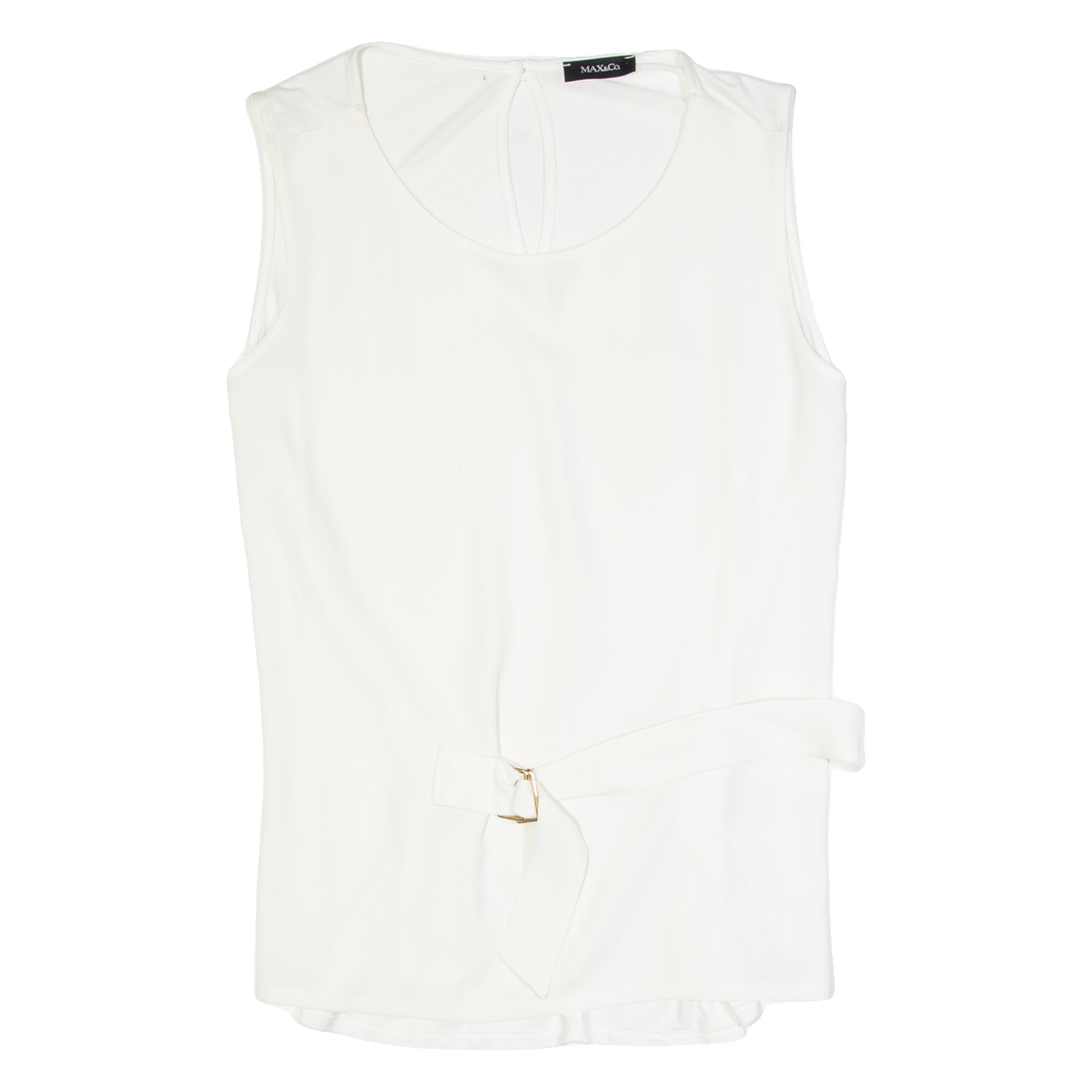 MAX&CO Womens Top White Sleeveless M Refurbished - N/A refurbished available on Cerqular