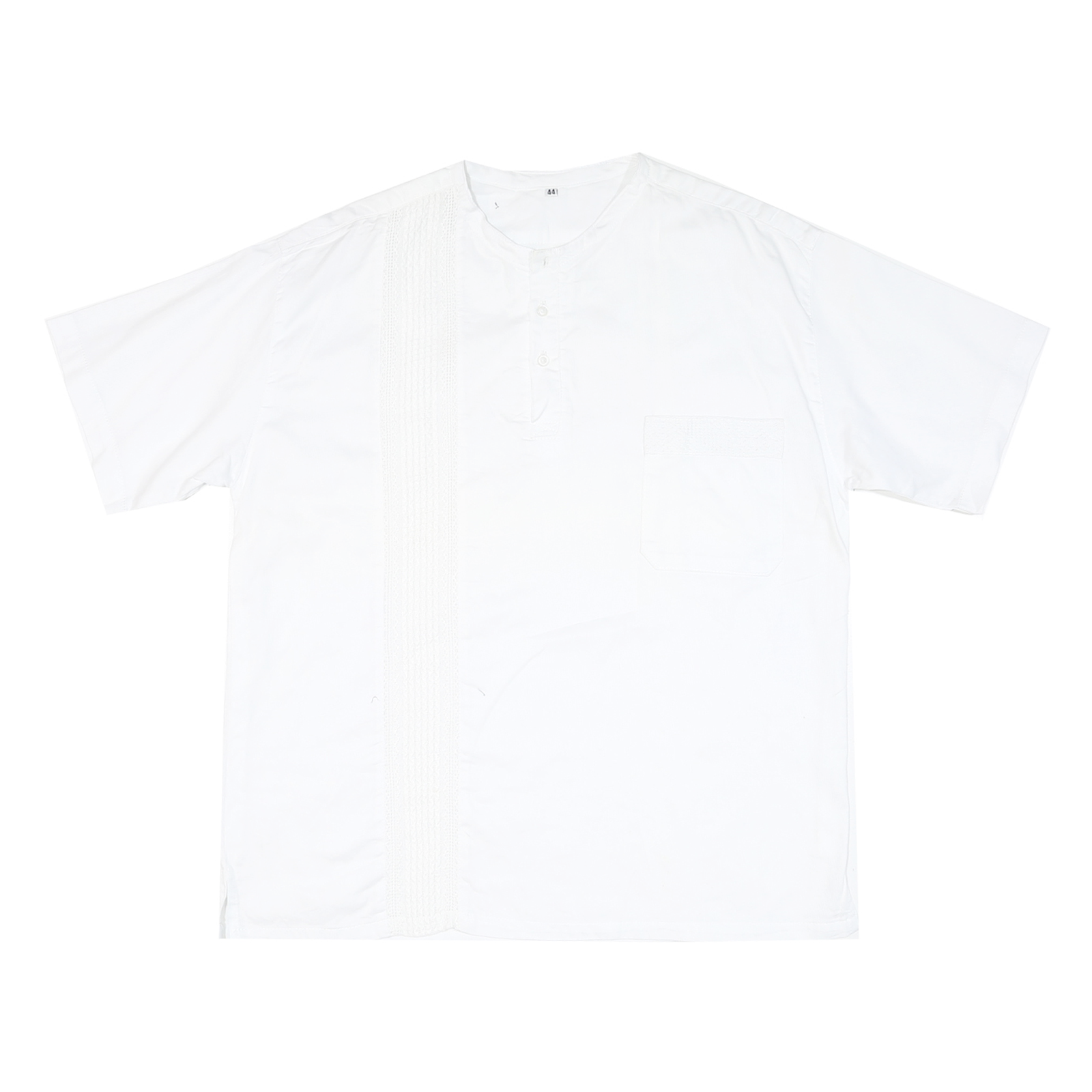 Buy Mens White Henley Cotton Blend Shirt XL Casual Short Sleeve Pocket Refurbished - $15.59 Mens White Henley Cotton Blend Shirt XL Casual Short Sleeve Pocket Refurbished - N/A refurbished available on Cerqular